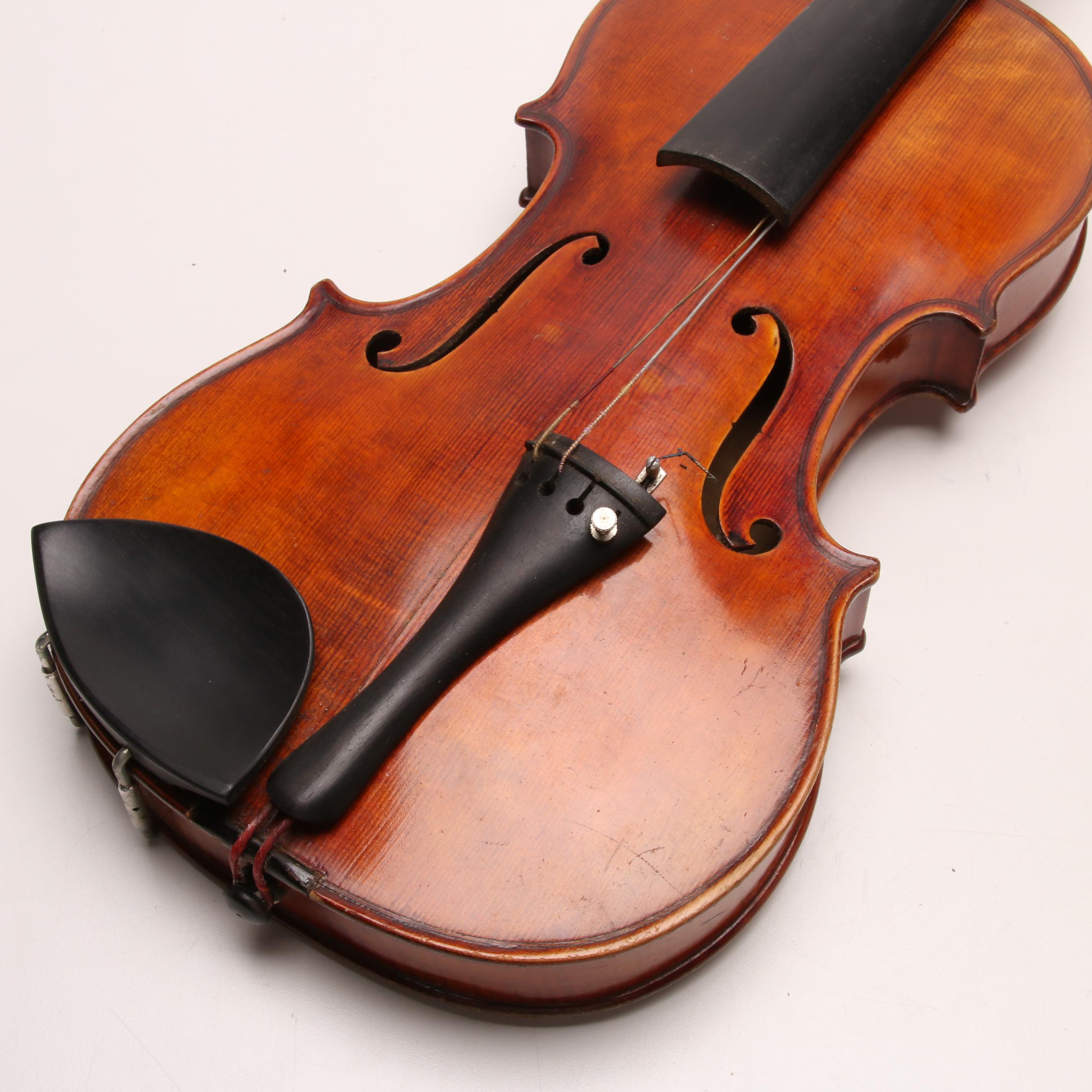 Georg Albert Fischer German Violin by Mittenwald Circa, 1970