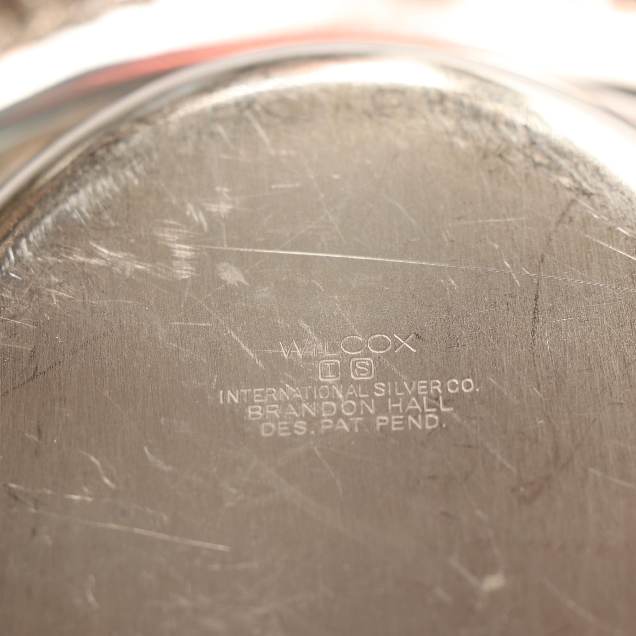 Wilcox "Brandon Hall" Vegetable Bowl with Other Silver Plate Serveware