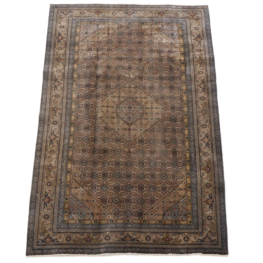 Hand-Knotted Persian Moud Area Rug