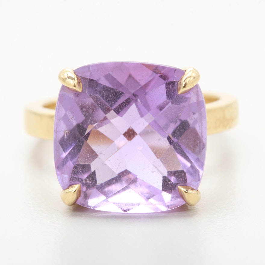 Tiffany & Co. 18K Yellow Gold 9.54 CT Amethyst "Sparkler" Ring