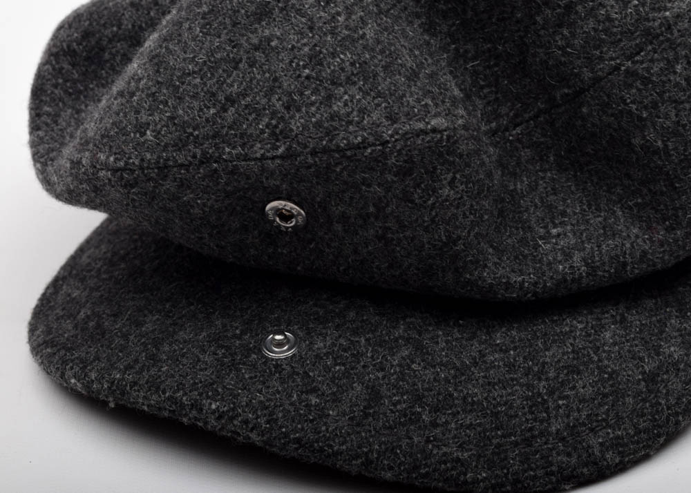 Men's Prada Gray Wool Newsboy Hat
