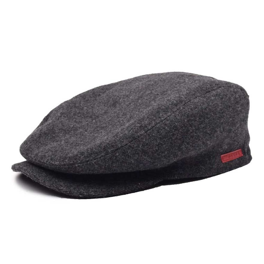 Men's Prada Gray Wool Newsboy Hat