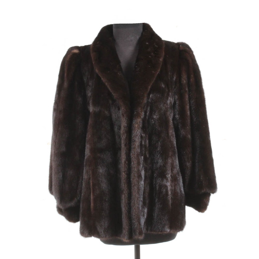 Vintage Mahogany Mink Fur Jacket