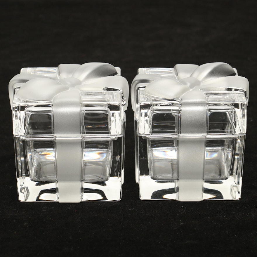 Tiffany & Co. Crystal Gift Trinket Boxes