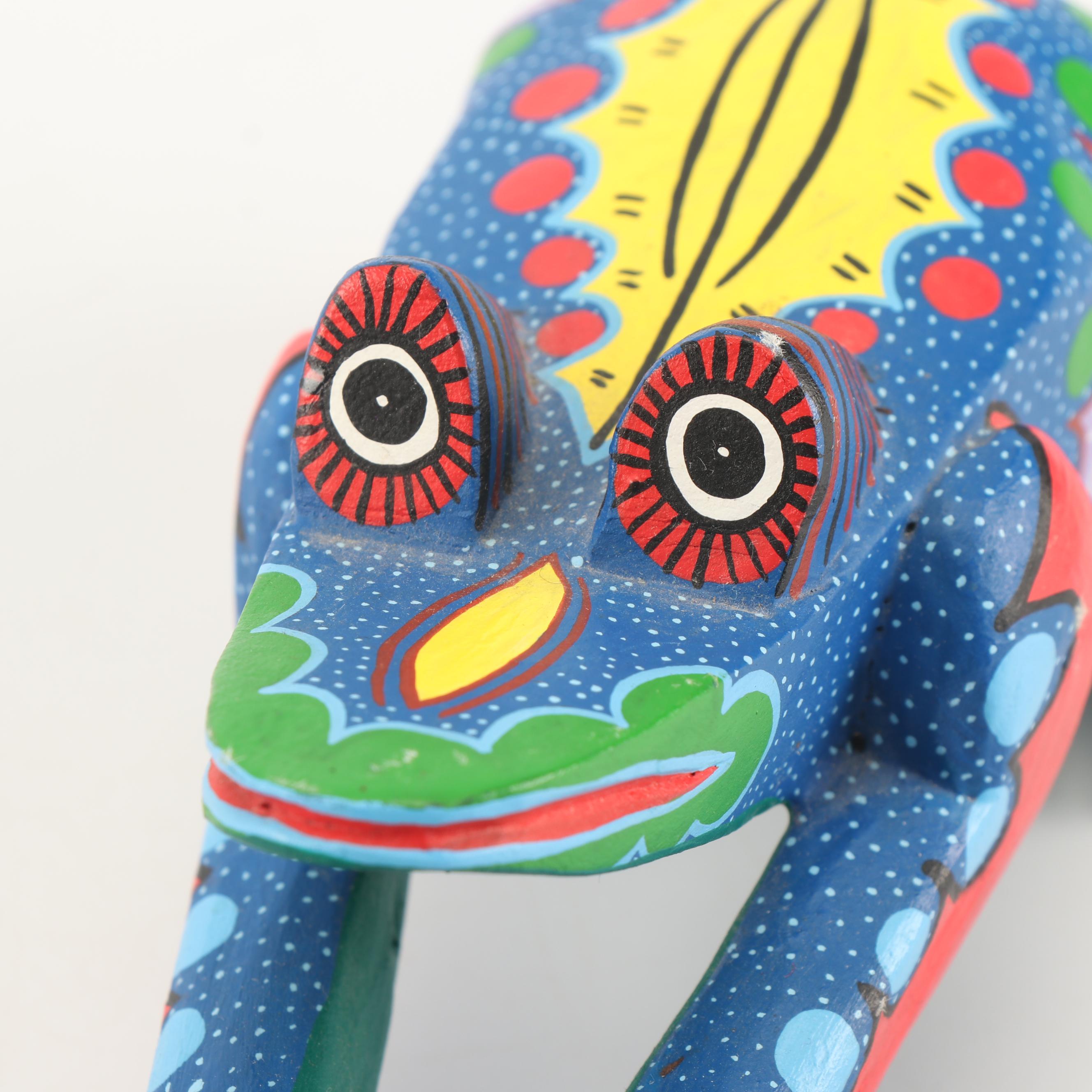 Mexican Folk Art Frog Alebrijes