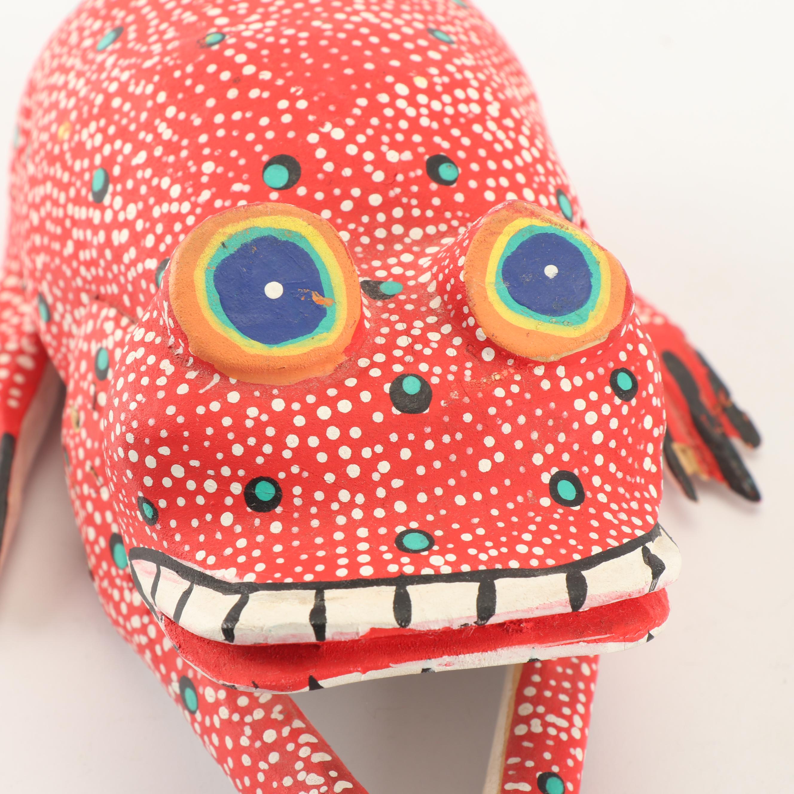 Mexican Folk Art Frog Alebrijes