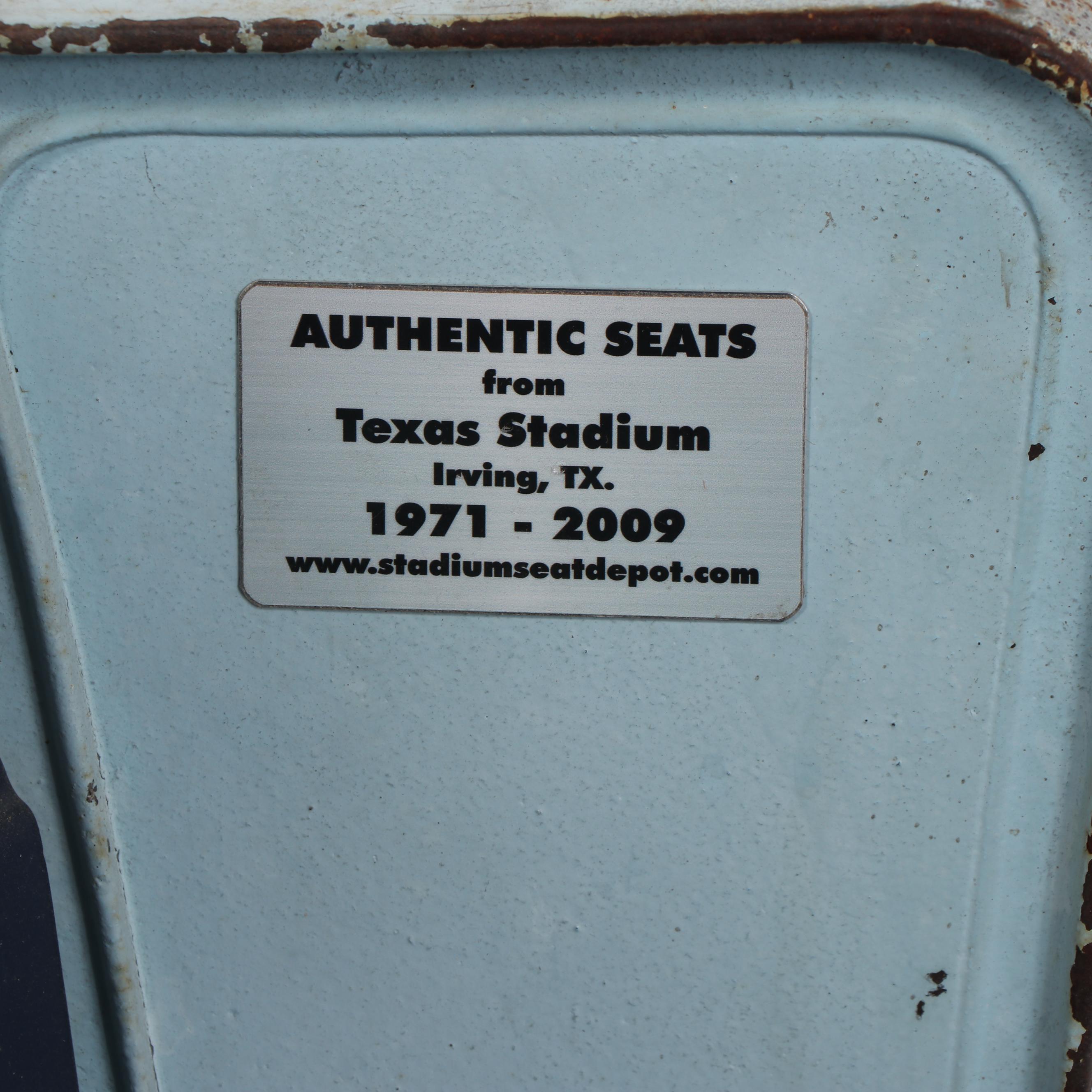 Dallas Cowboys Texas Stadium Seats with Riser, 1971-2009