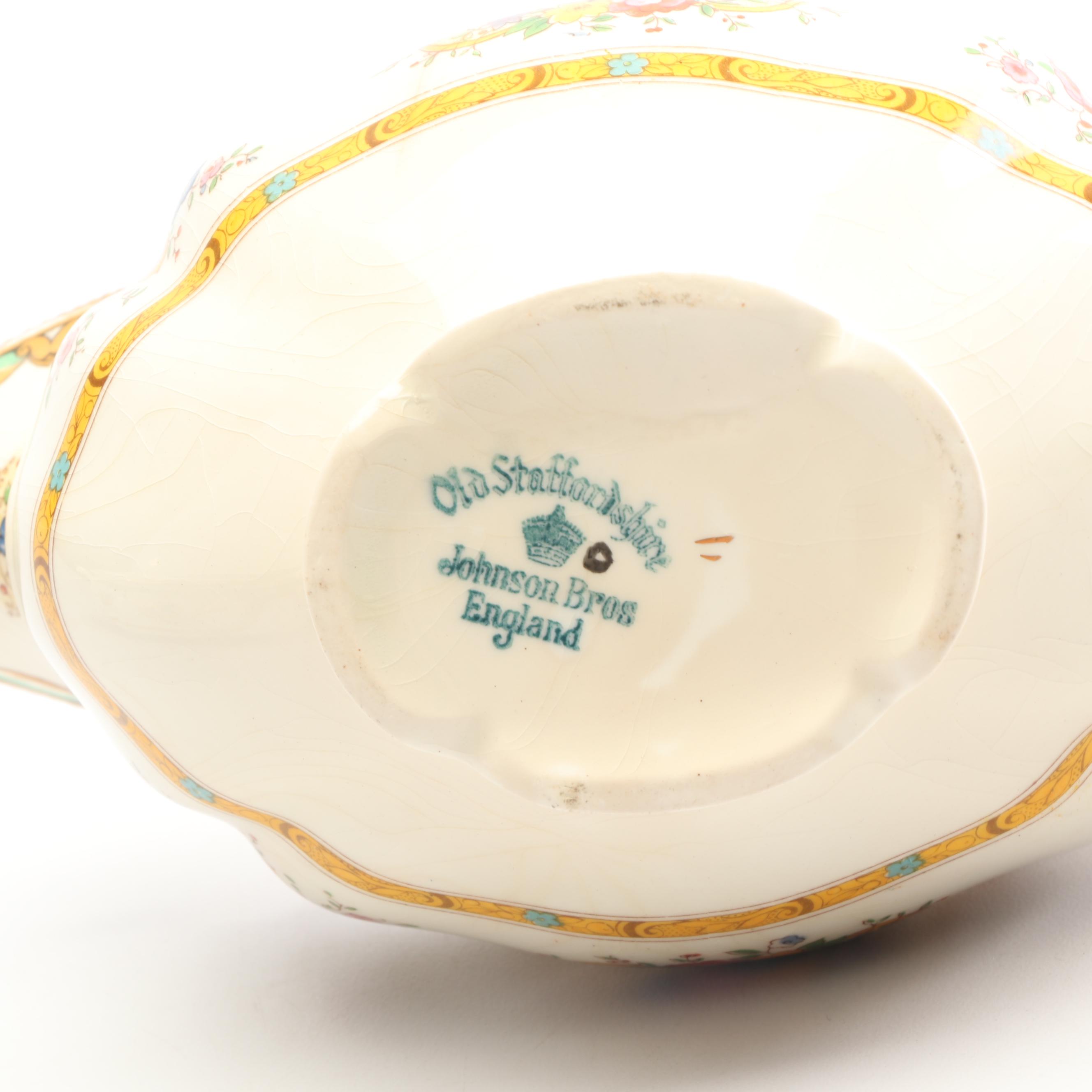 Vintage Johnson Bros. "Ascot" Earthenware Tableware