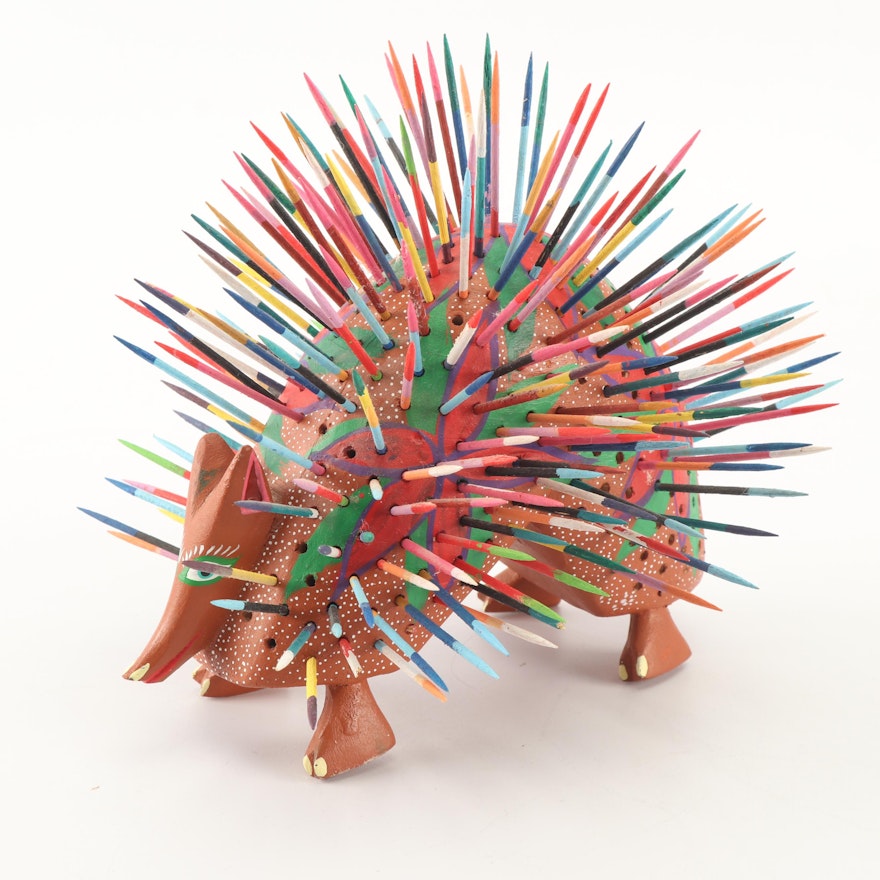 Andres Ramirez Oaxacan Porcupine Alebrije