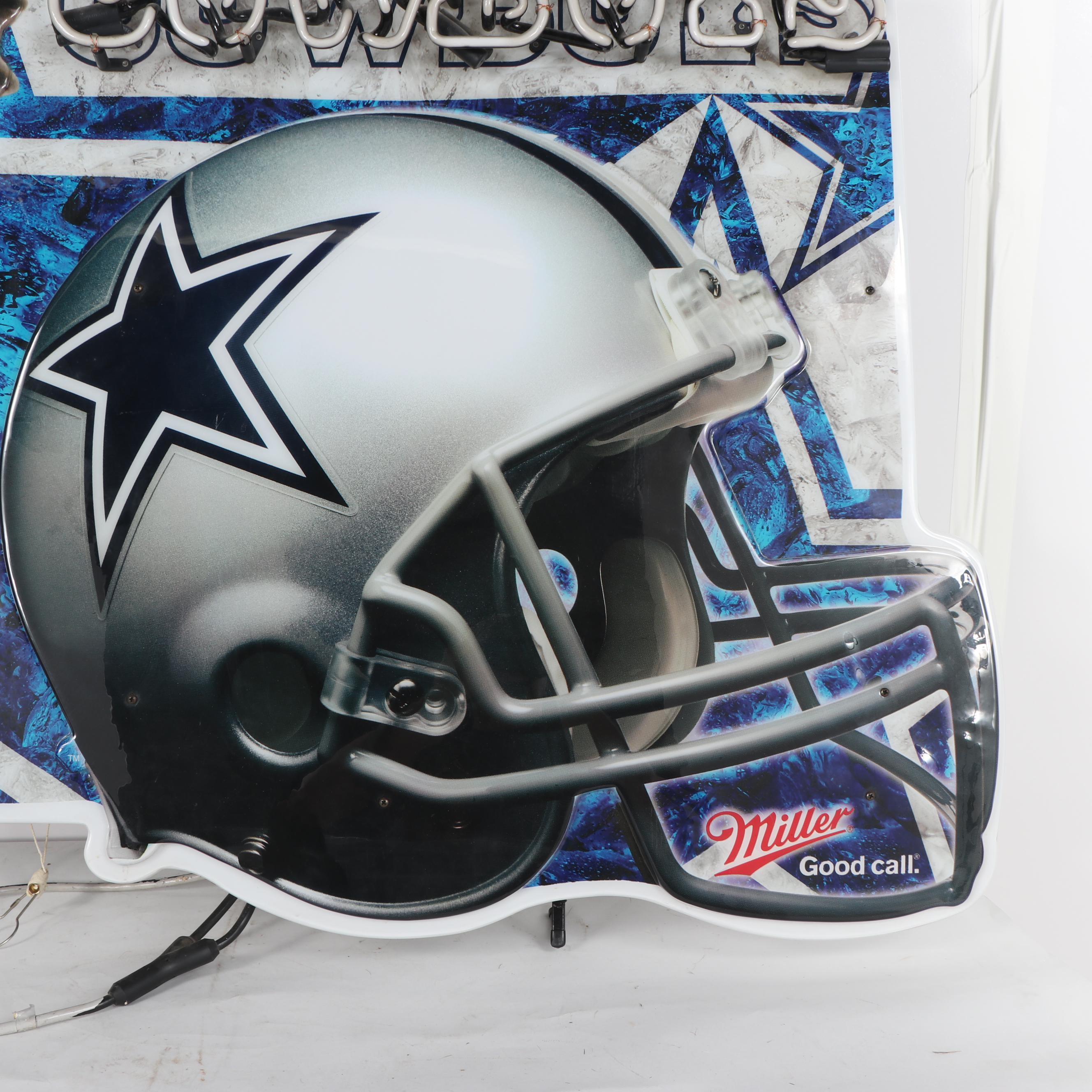 Dallas Cowboys / Miller Lite Neon Sign