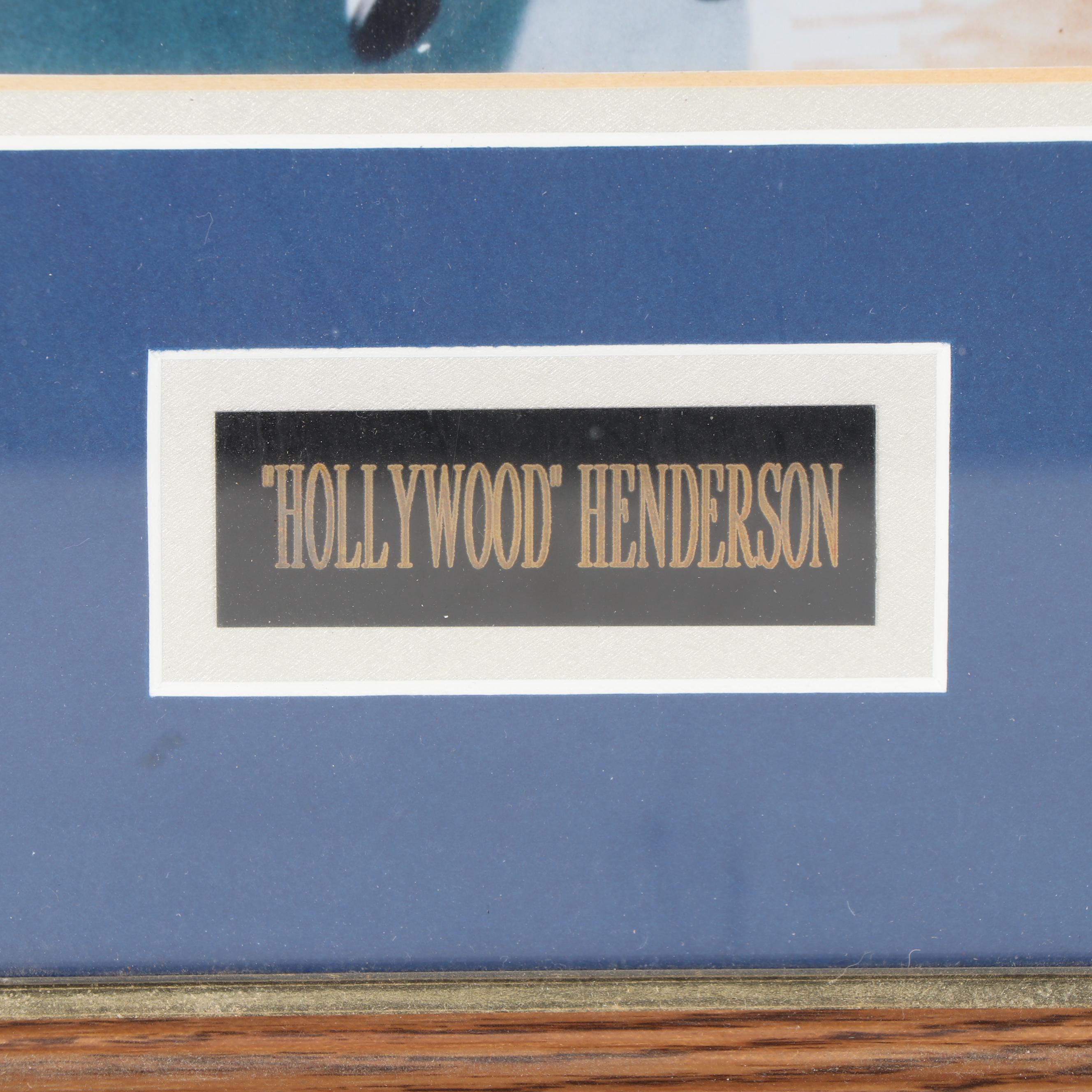 Thomas "Hollywood" Henderson Autographed First Ever Goal- Post Dunk Photograph