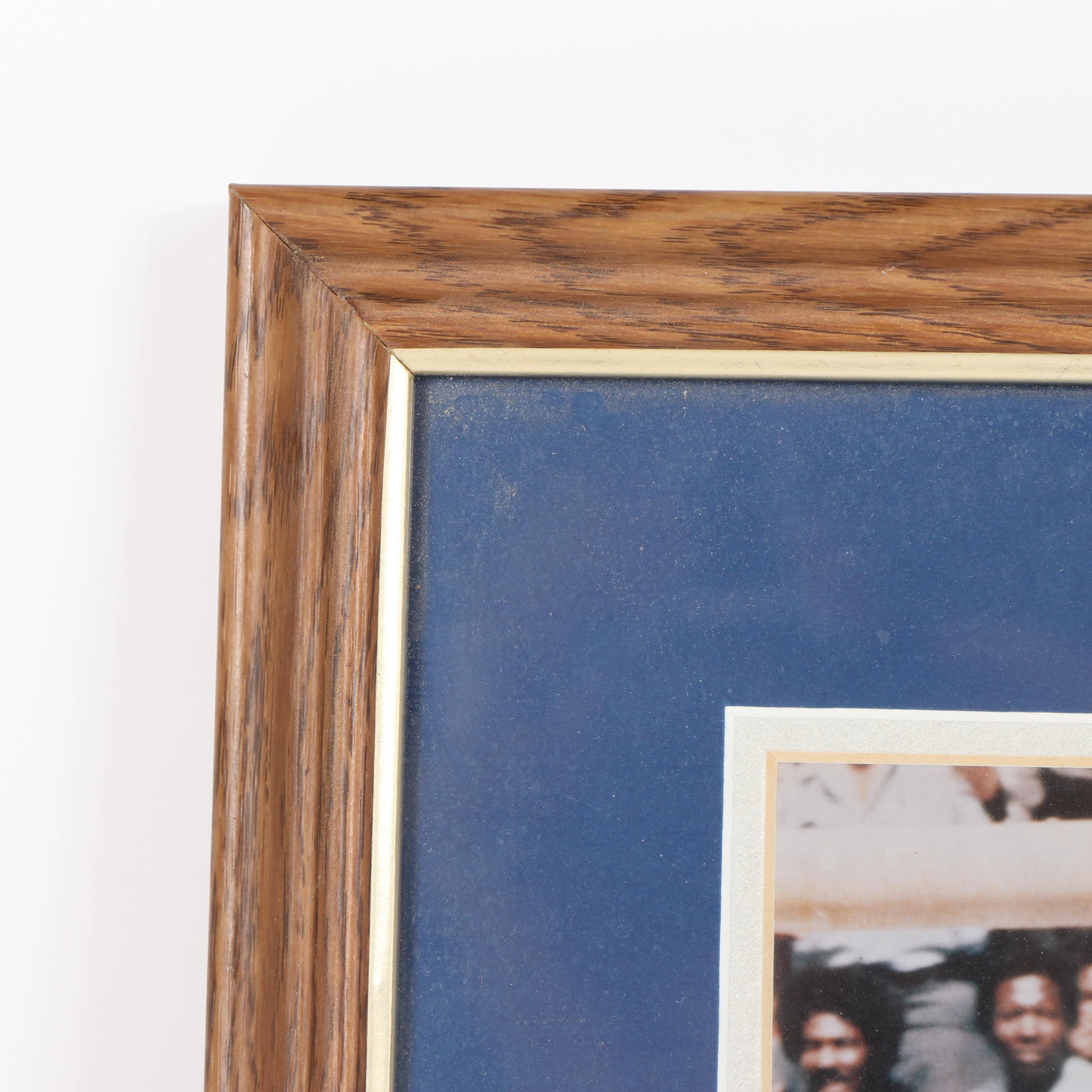 Thomas "Hollywood" Henderson Autographed First Ever Goal- Post Dunk Photograph