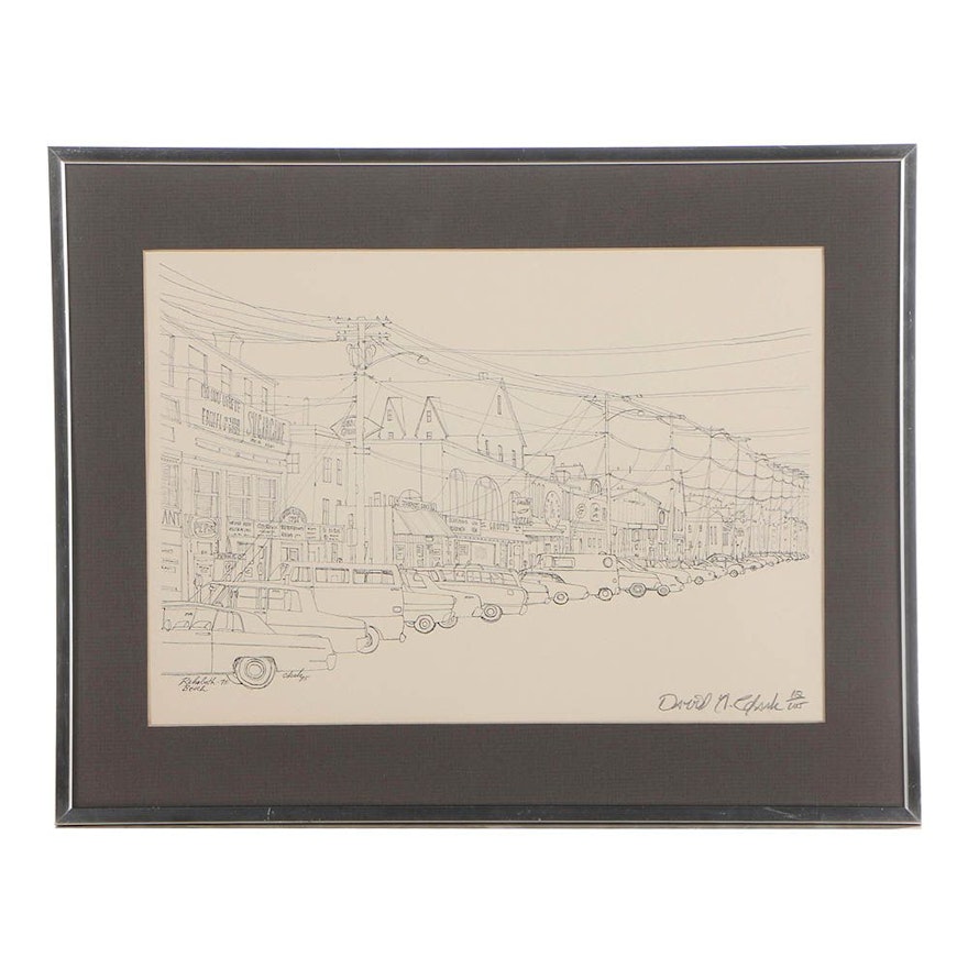 David Clark Limited Edition Lithograph "Rehoboth Beach"