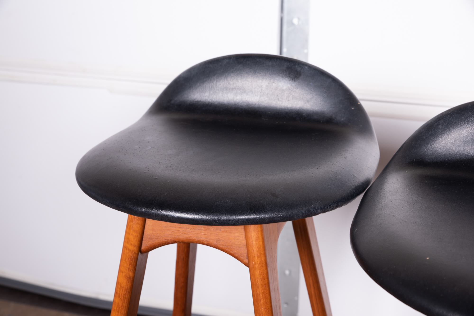 "Model 61" Teak and Rosewood Barstools by Erik Buch for O.D. Møbler A/S, 20th C.