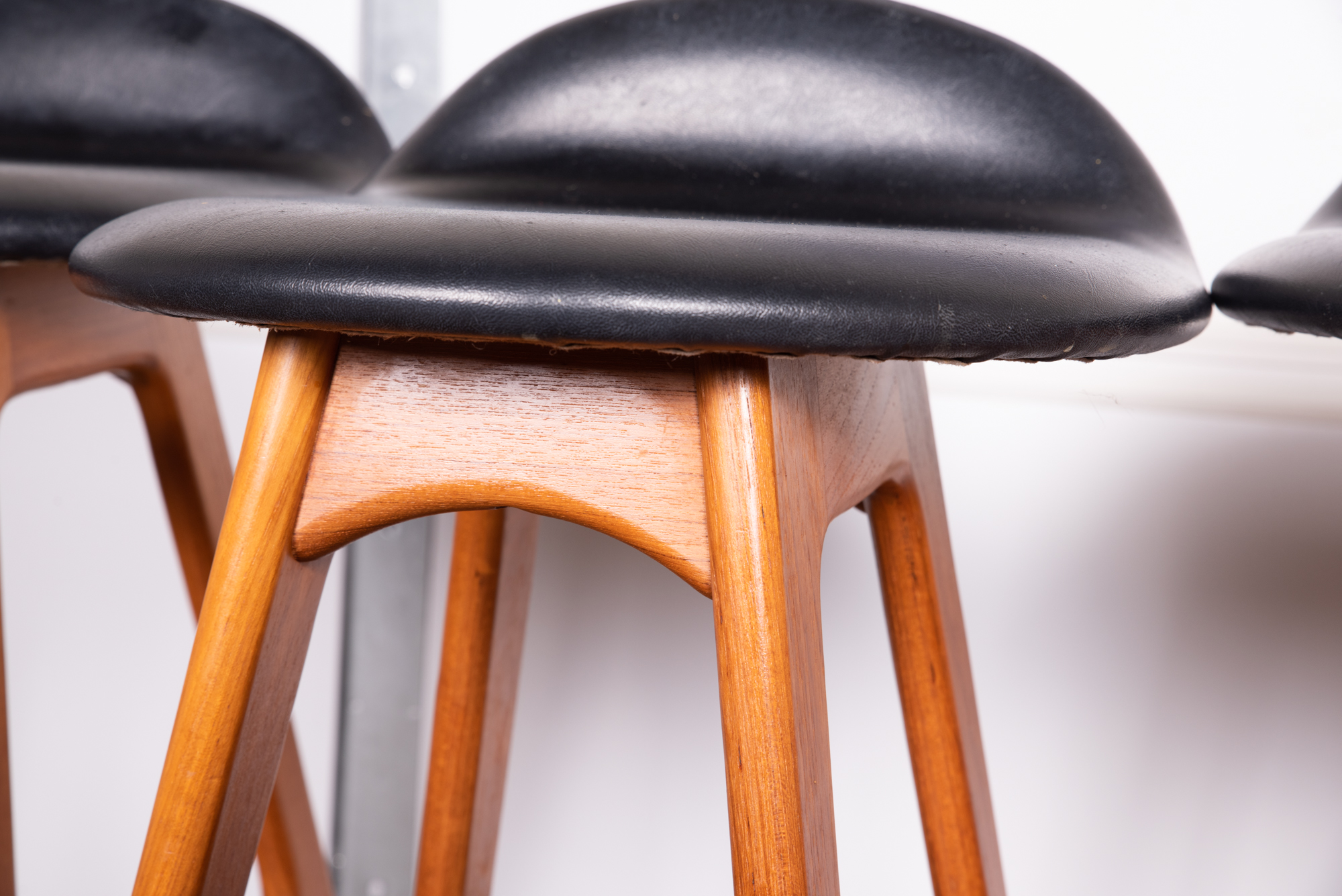 "Model 61" Teak and Rosewood Barstools by Erik Buch for O.D. Møbler A/S, 20th C.