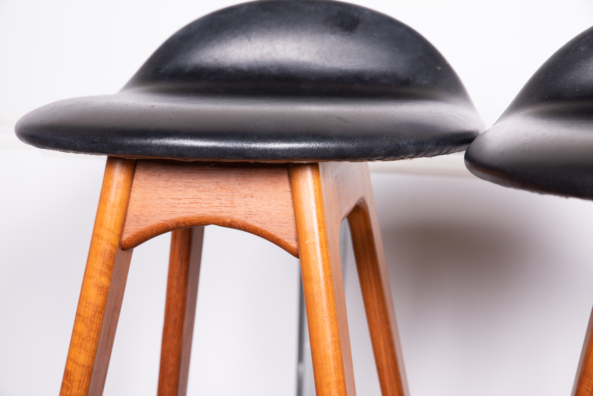 "Model 61" Teak and Rosewood Barstools by Erik Buch for O.D. Møbler A/S, 20th C.