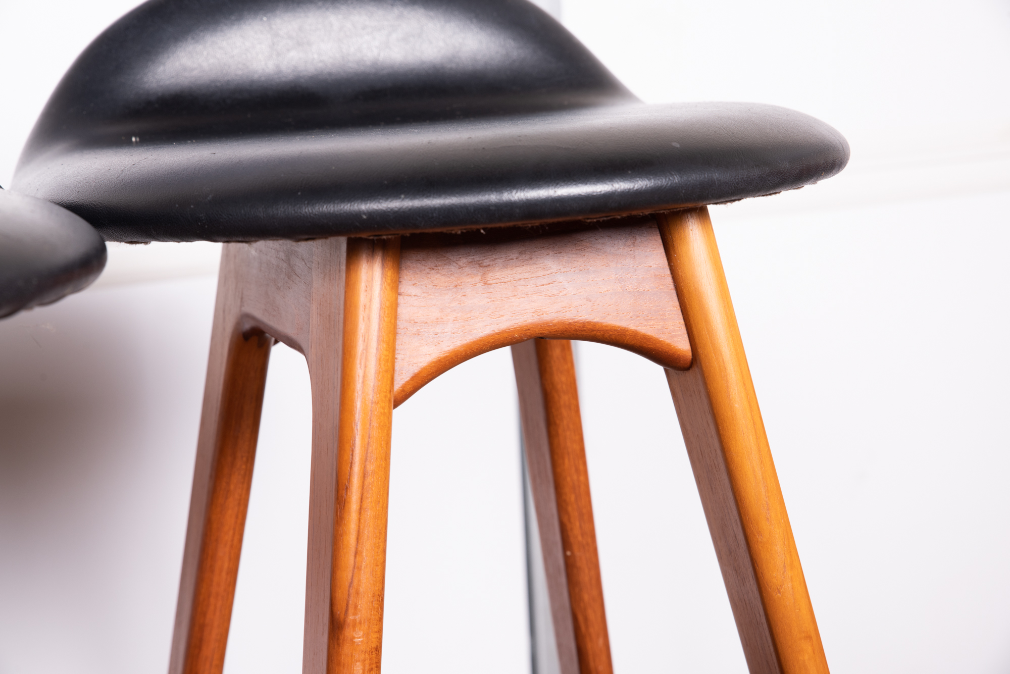 "Model 61" Teak and Rosewood Barstools by Erik Buch for O.D. Møbler A/S, 20th C.