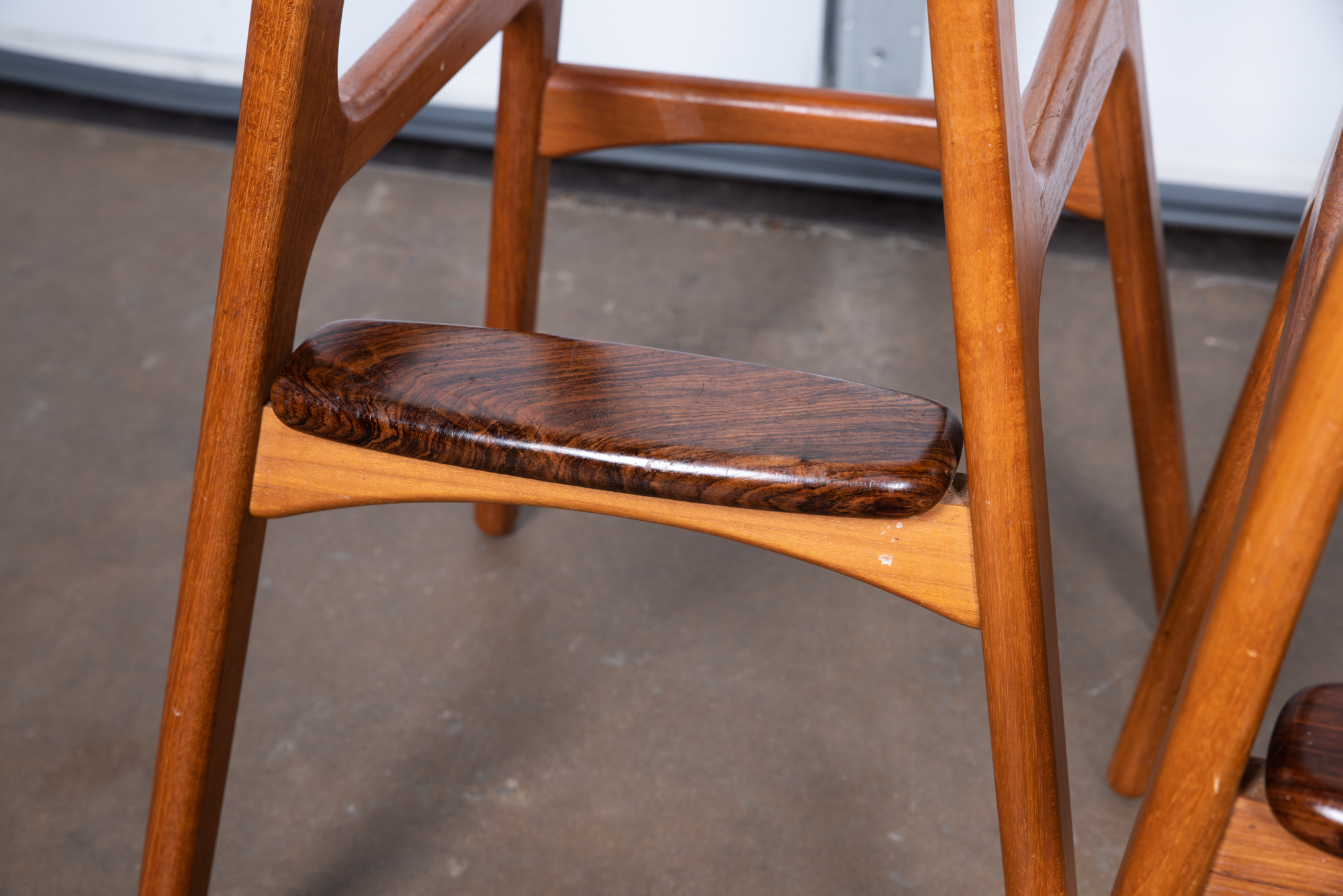 "Model 61" Teak and Rosewood Barstools by Erik Buch for O.D. Møbler A/S, 20th C.