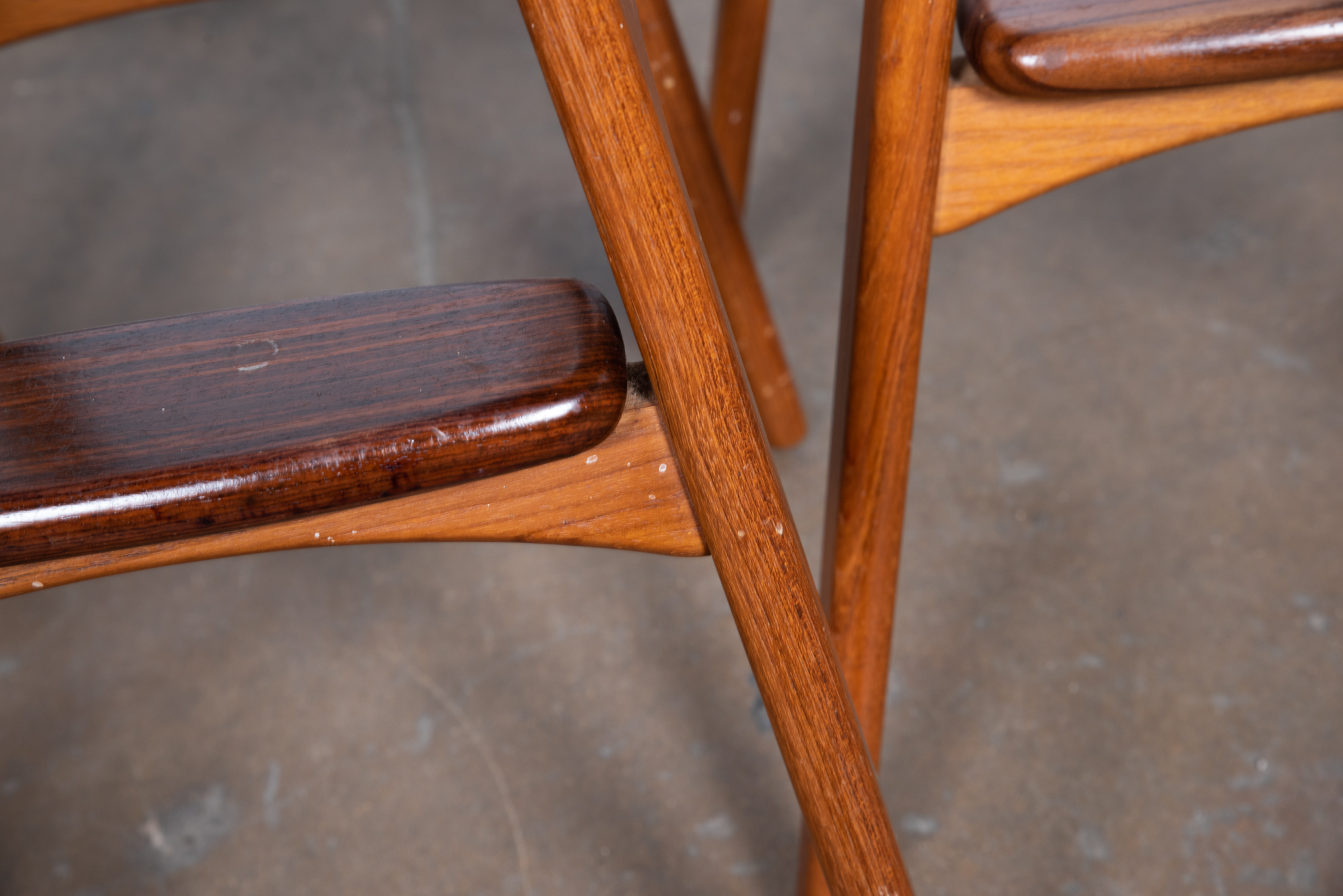 "Model 61" Teak and Rosewood Barstools by Erik Buch for O.D. Møbler A/S, 20th C.