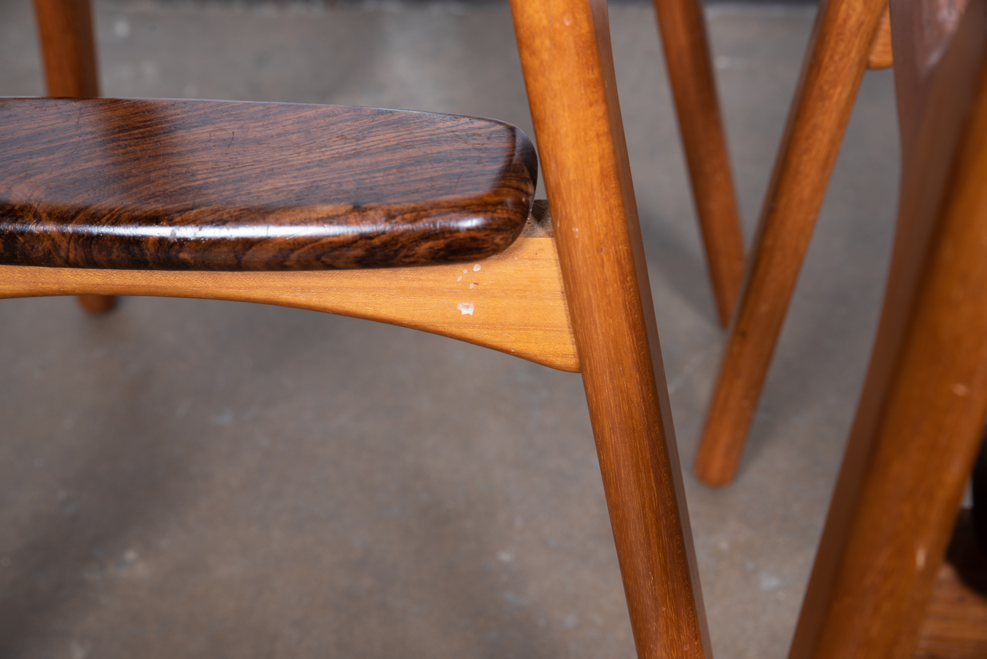 "Model 61" Teak and Rosewood Barstools by Erik Buch for O.D. Møbler A/S, 20th C.