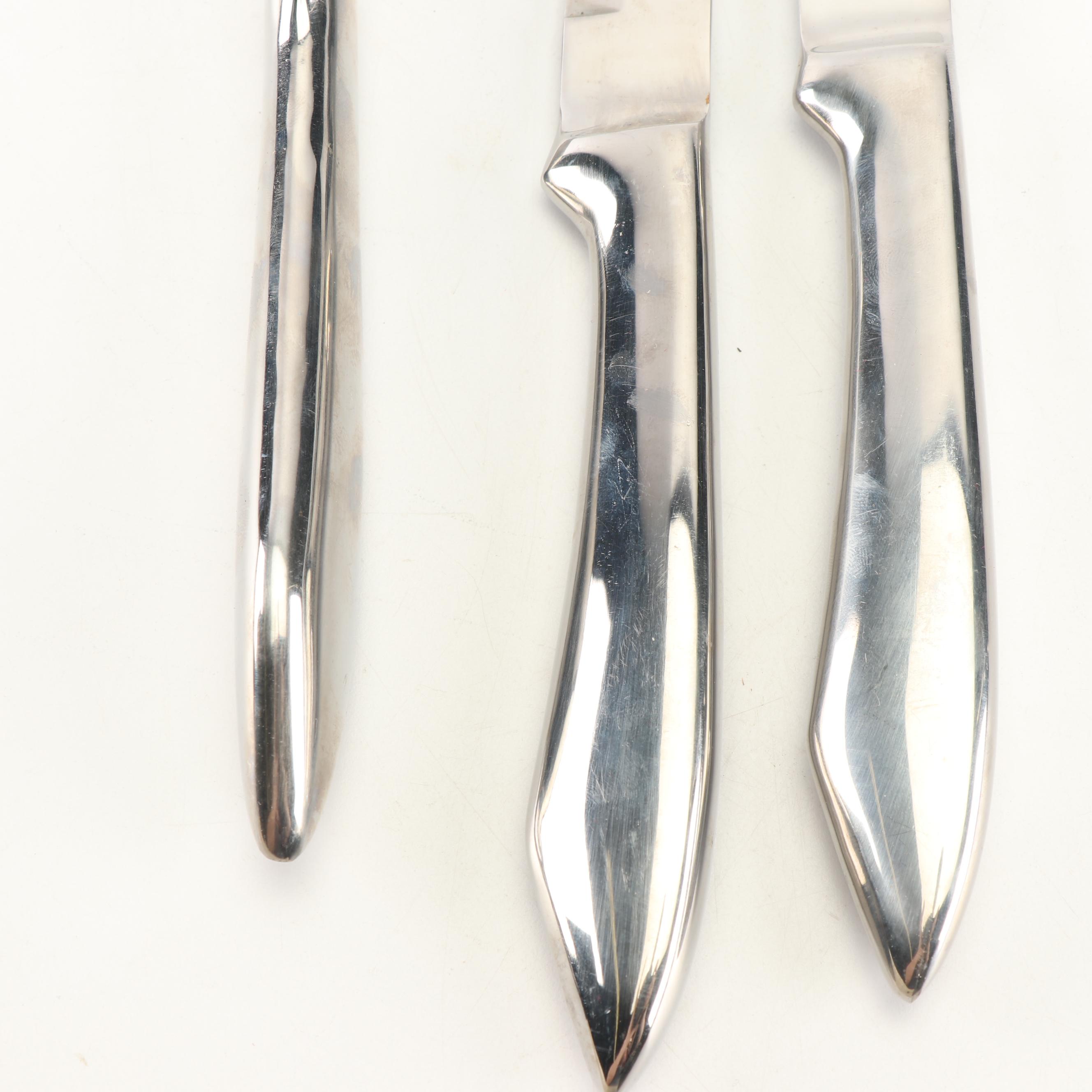 Gourmet Stainless Steel Three-Piece Carving Set