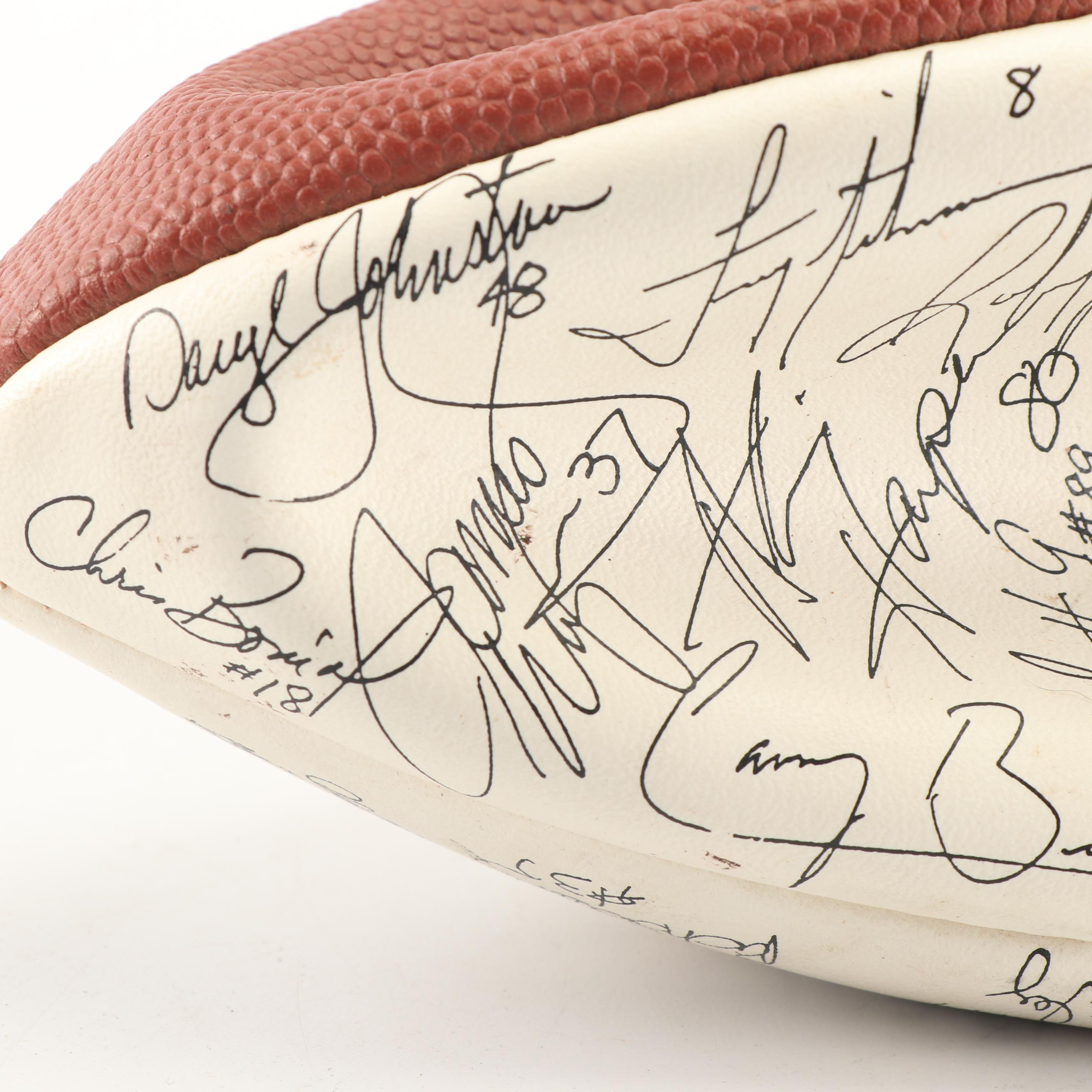 1994 Season Dallas Cowboys Football with Printed Signatures