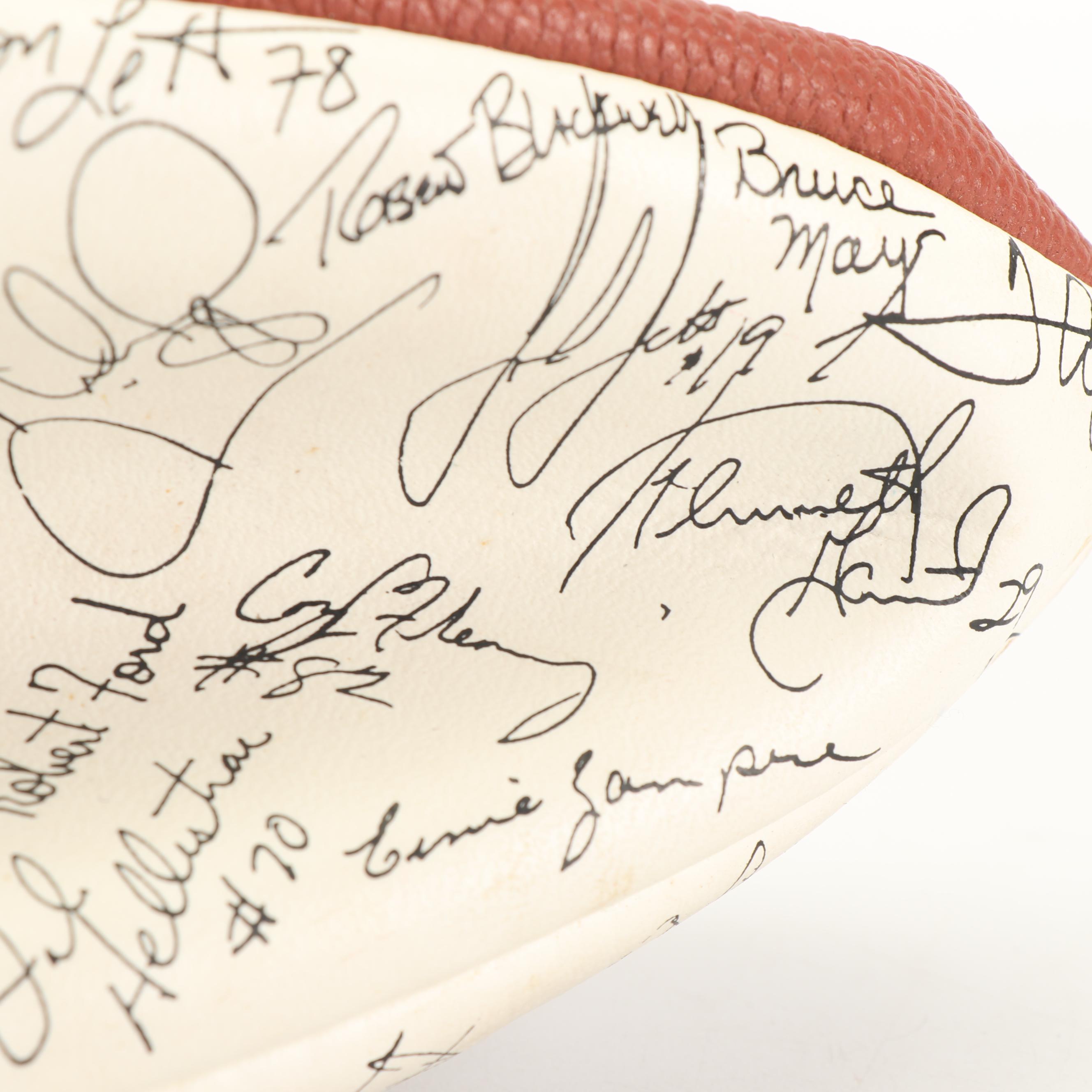 1994 Season Dallas Cowboys Football with Printed Signatures