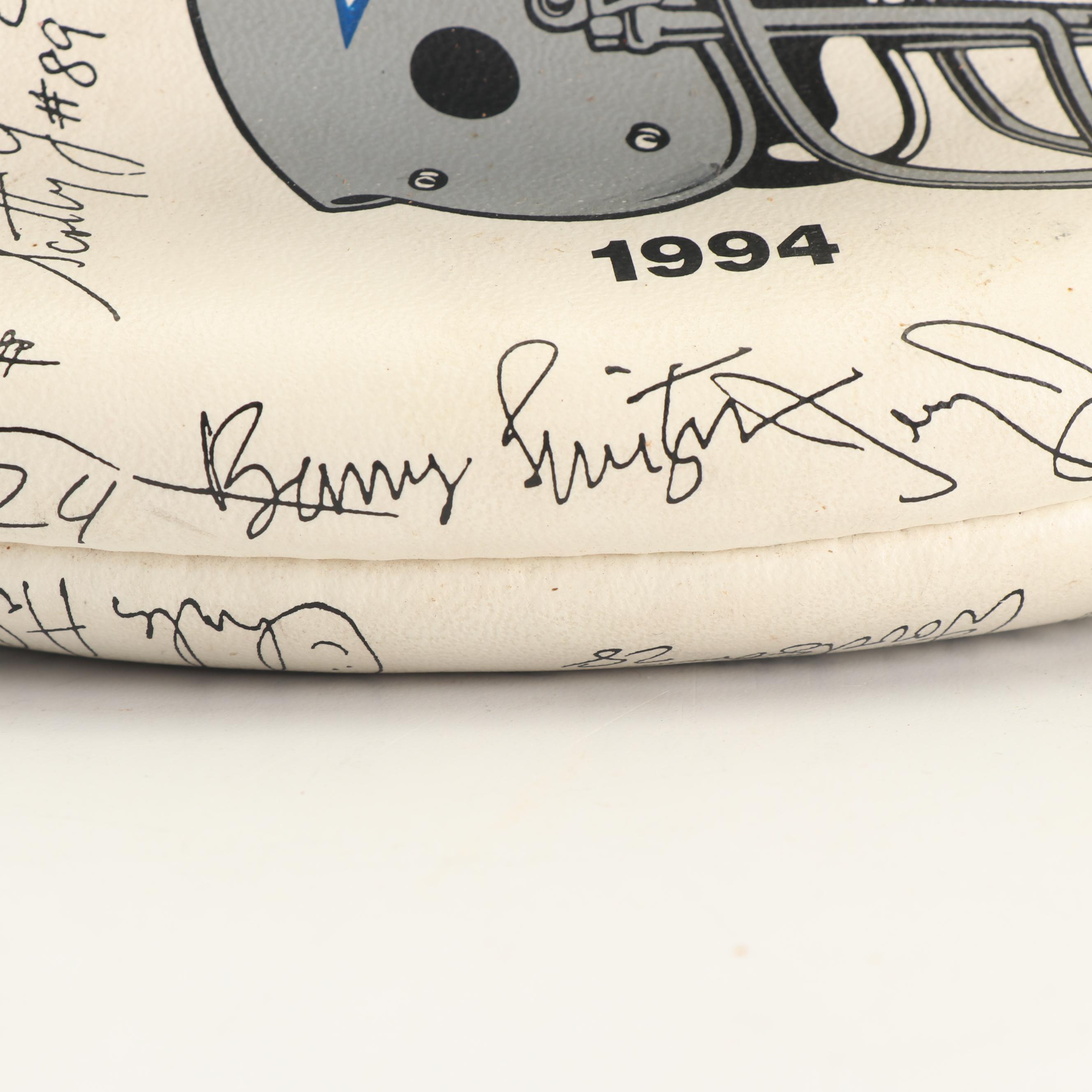 1994 Season Dallas Cowboys Football with Printed Signatures