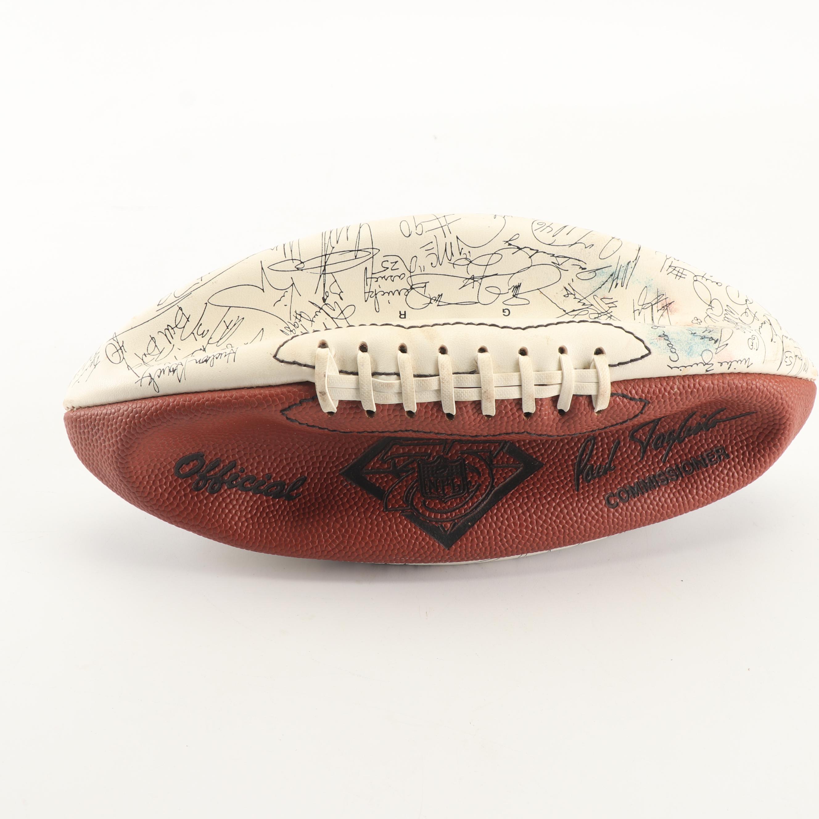 1994 Season Dallas Cowboys Football with Printed Signatures