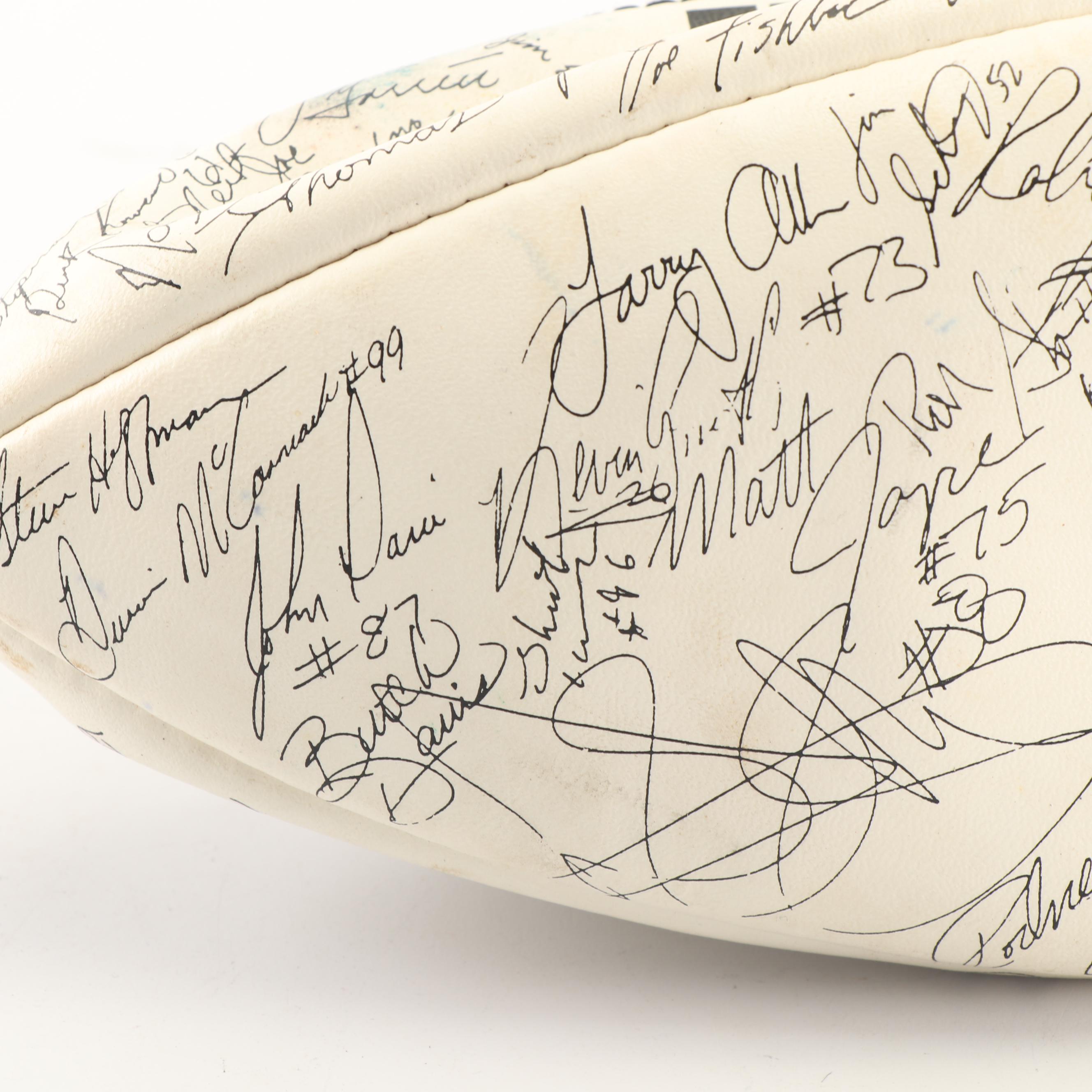1994 Season Dallas Cowboys Football with Printed Signatures