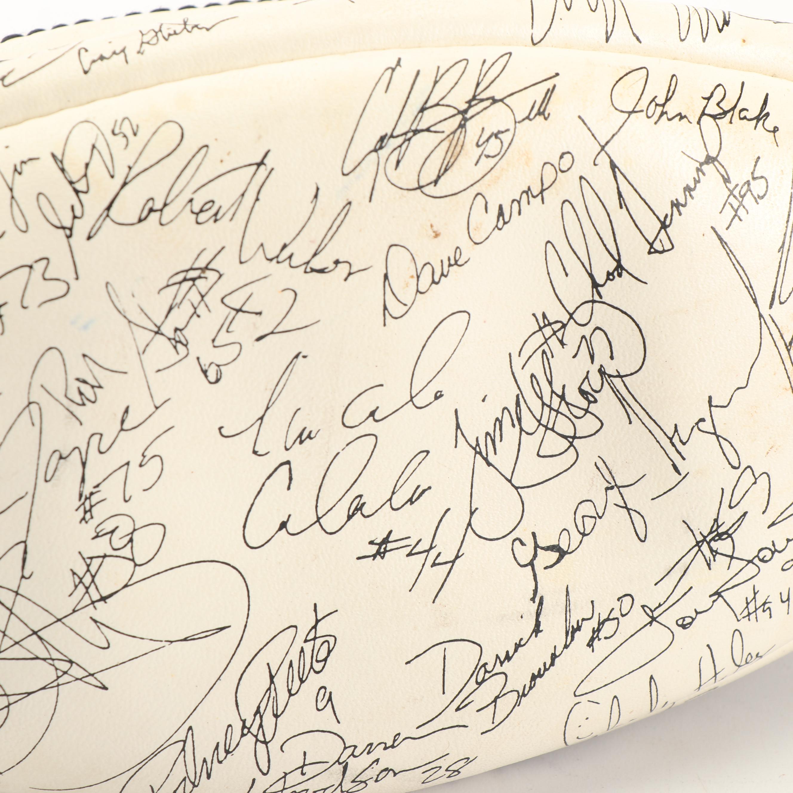 1994 Season Dallas Cowboys Football with Printed Signatures