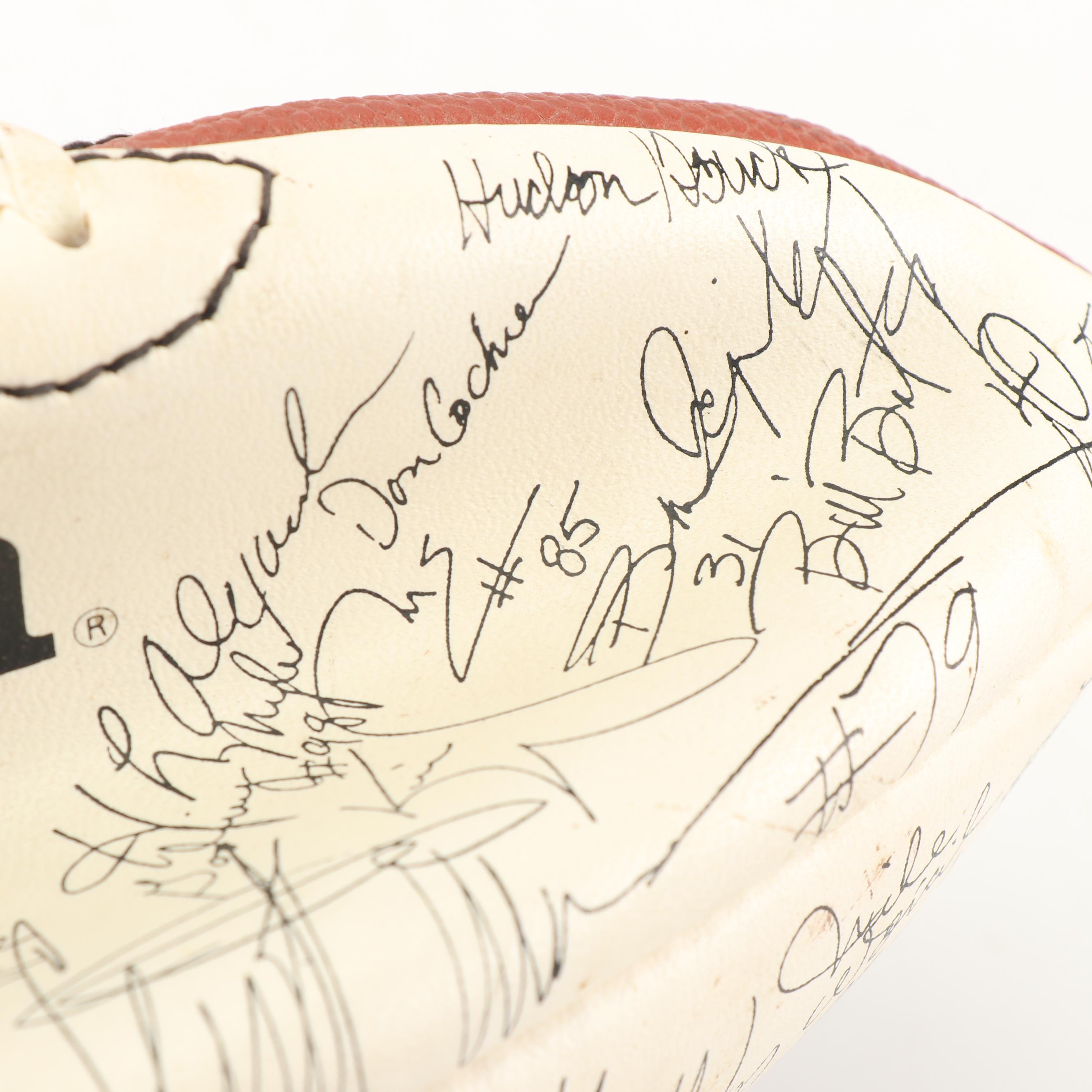 1994 Season Dallas Cowboys Football with Printed Signatures
