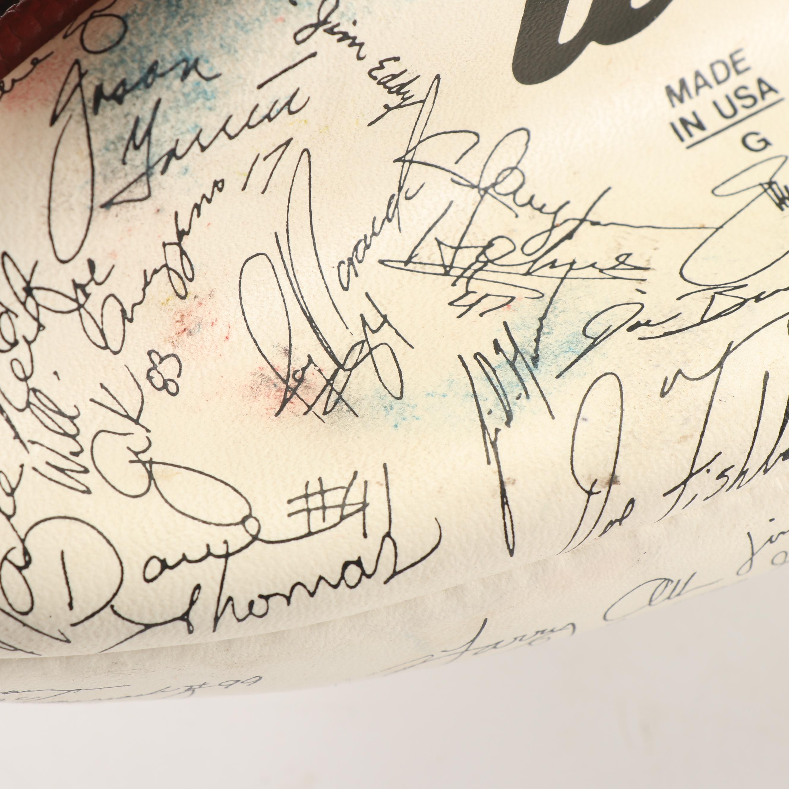 1994 Season Dallas Cowboys Football with Printed Signatures