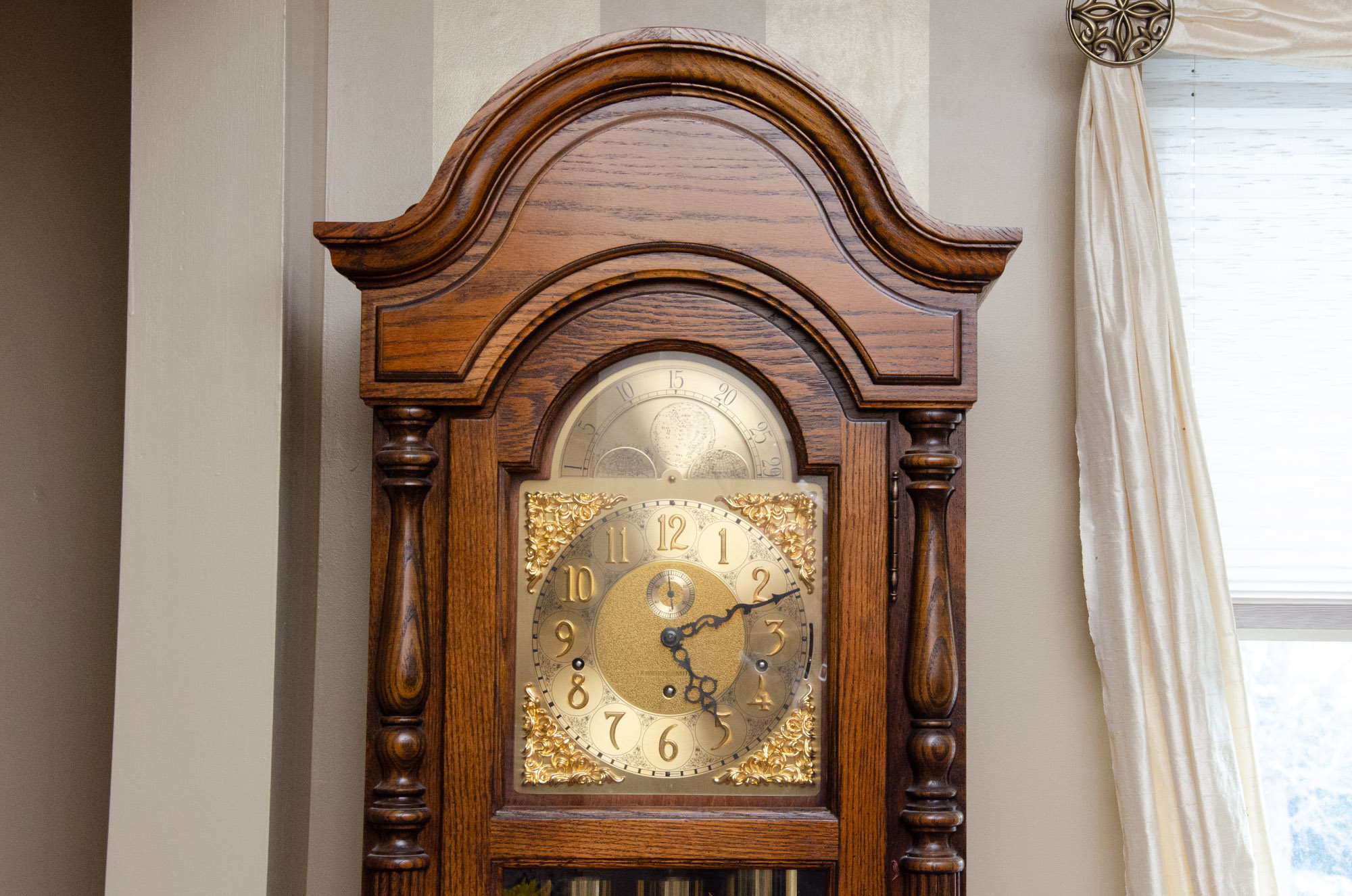 Howard Miller Oak Grandfather Clock
