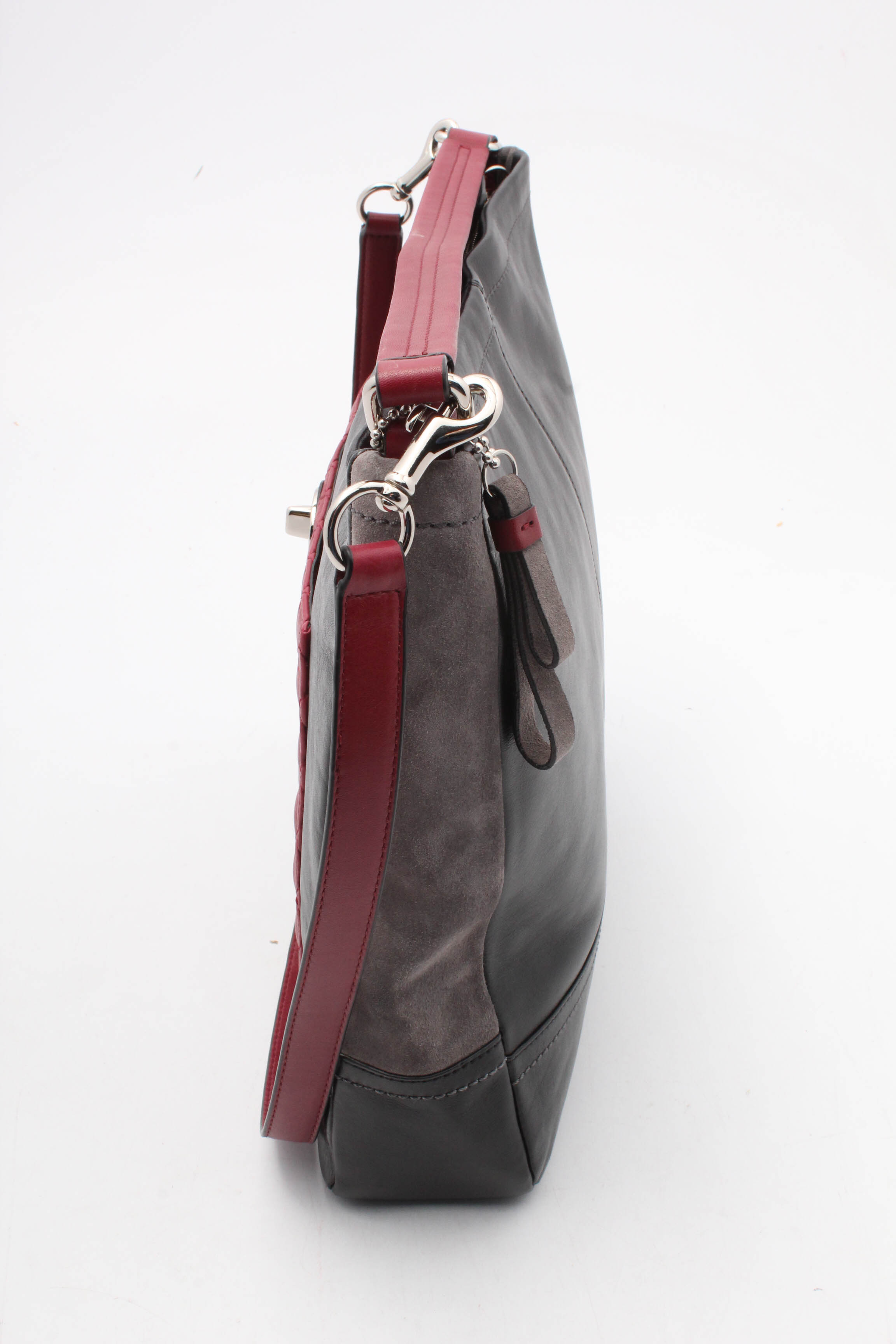 Coach Park Quilted Color Block Leather Hobo Handbag