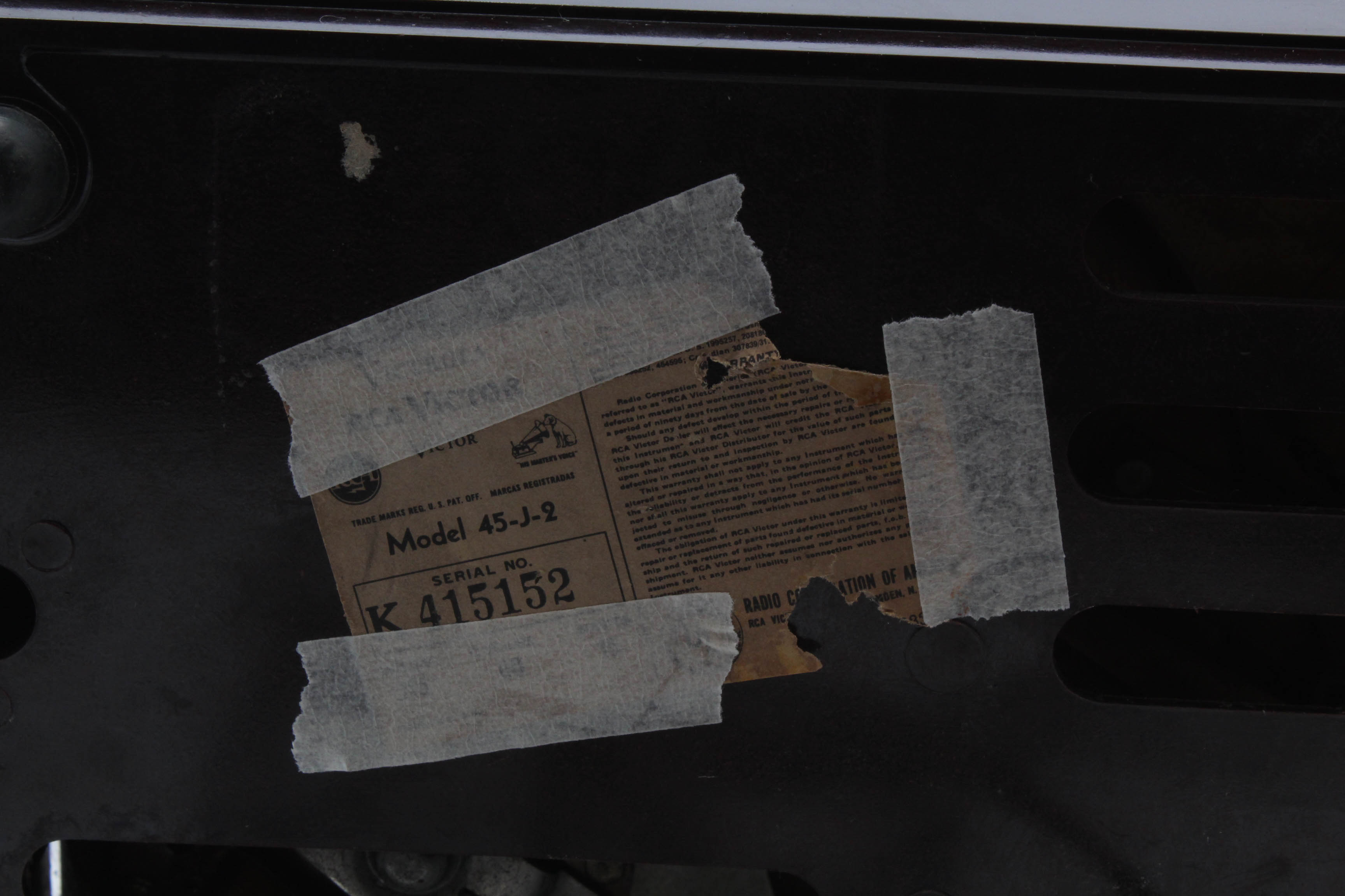 1940s RCA Victor Bakelite Turntable