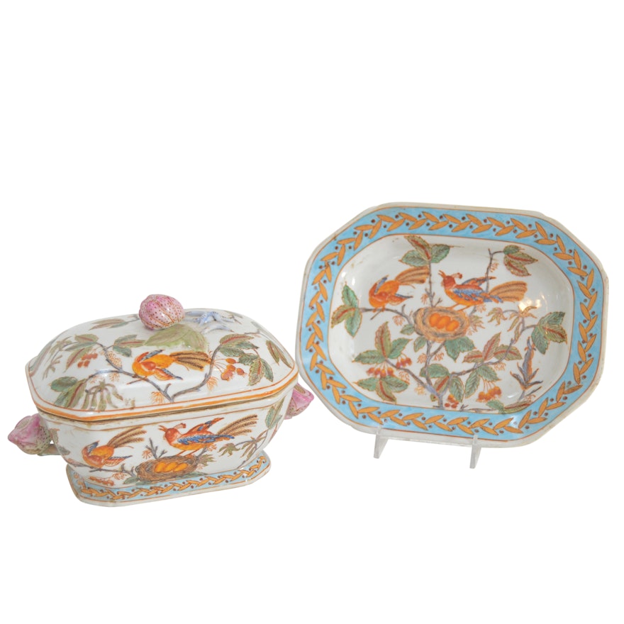Chinese Serving Dish and Platter