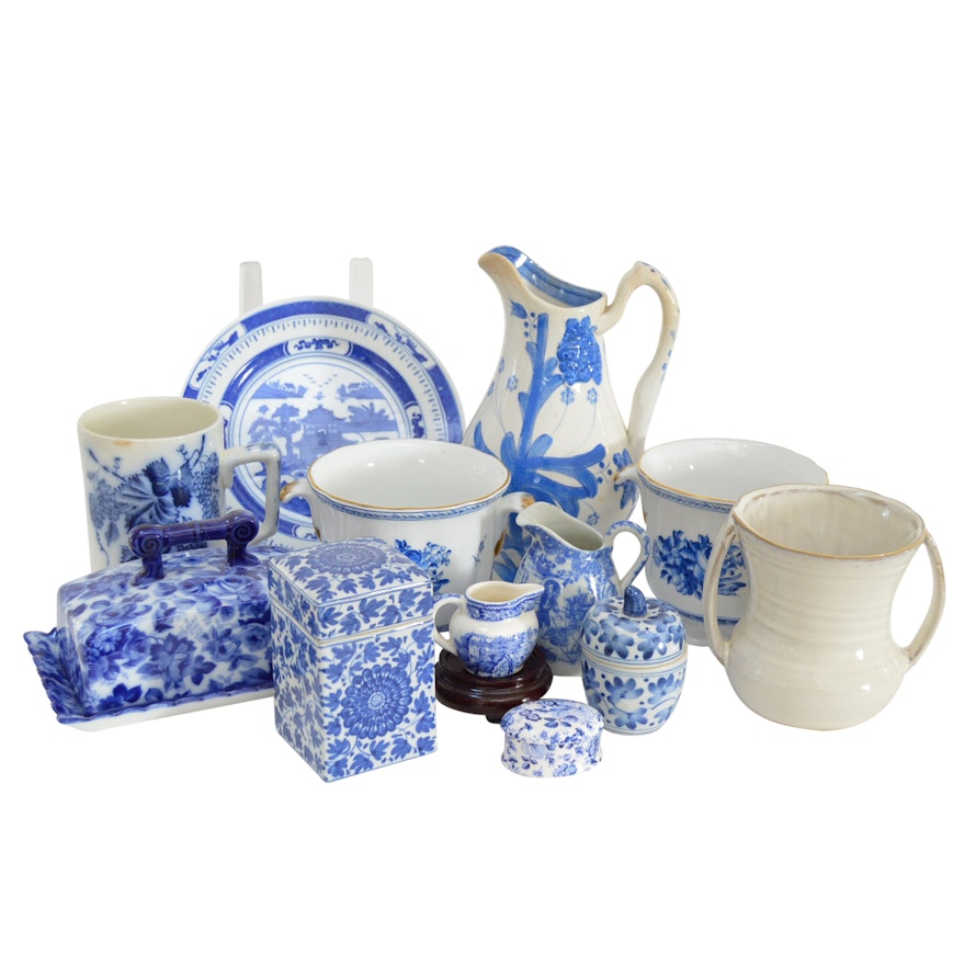 Blue and White Porcelain Tableware