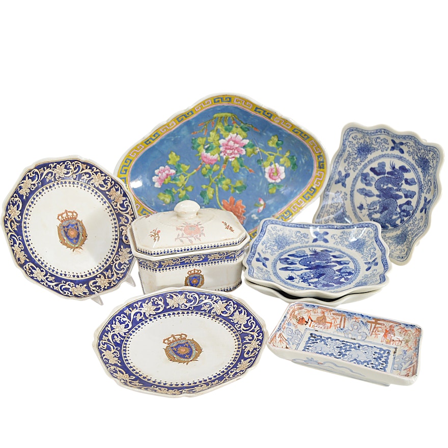 Vintage Chinese Porcelain Serveware