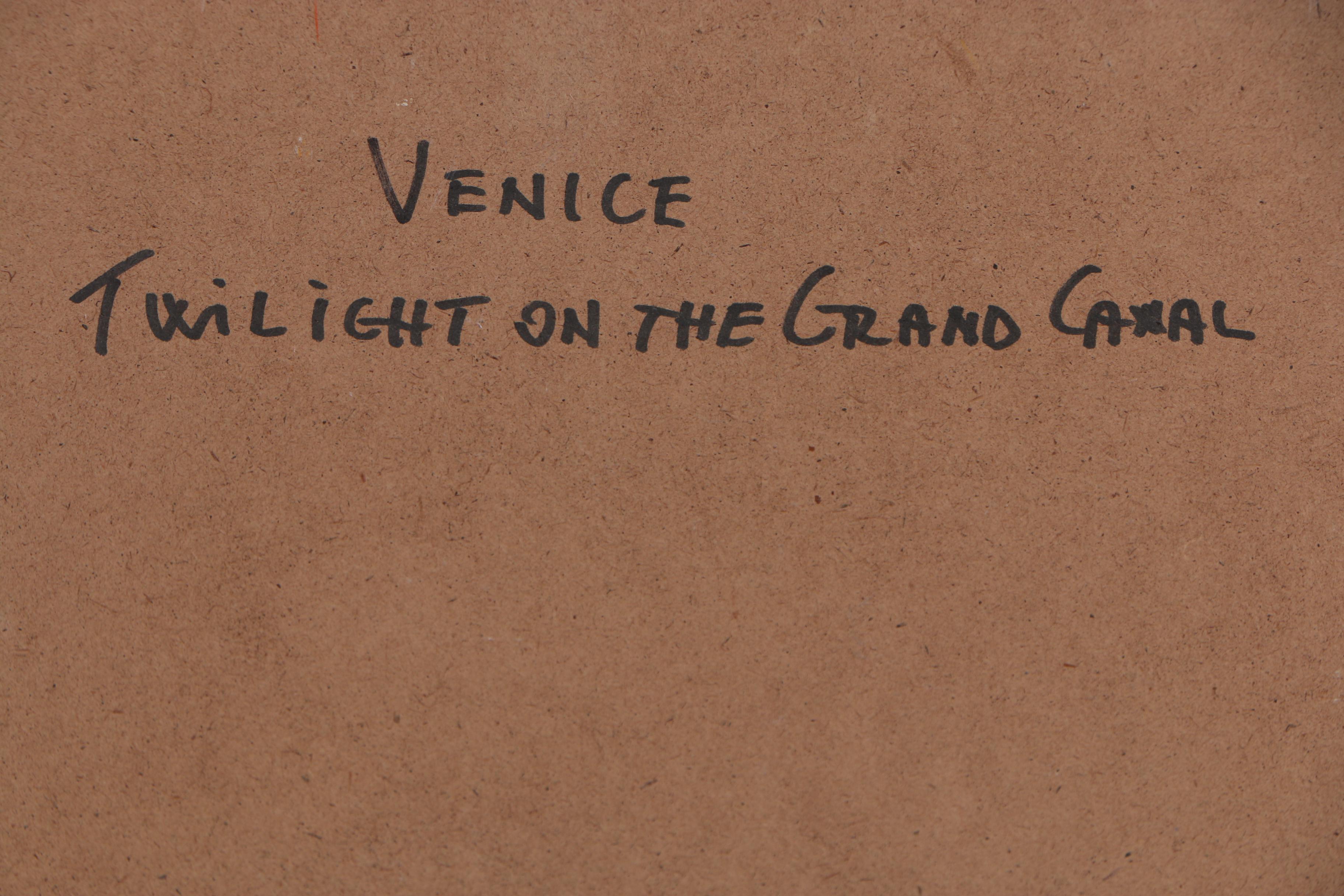 Nino Pippa Oil Painting "Venice - Twilight on the Grand Canal"
