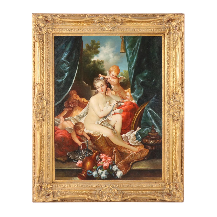 Copy Oil Painting after François Boucher "The Toilette of Venus"