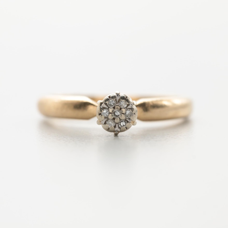 10K Yellow Gold Diamond Ring