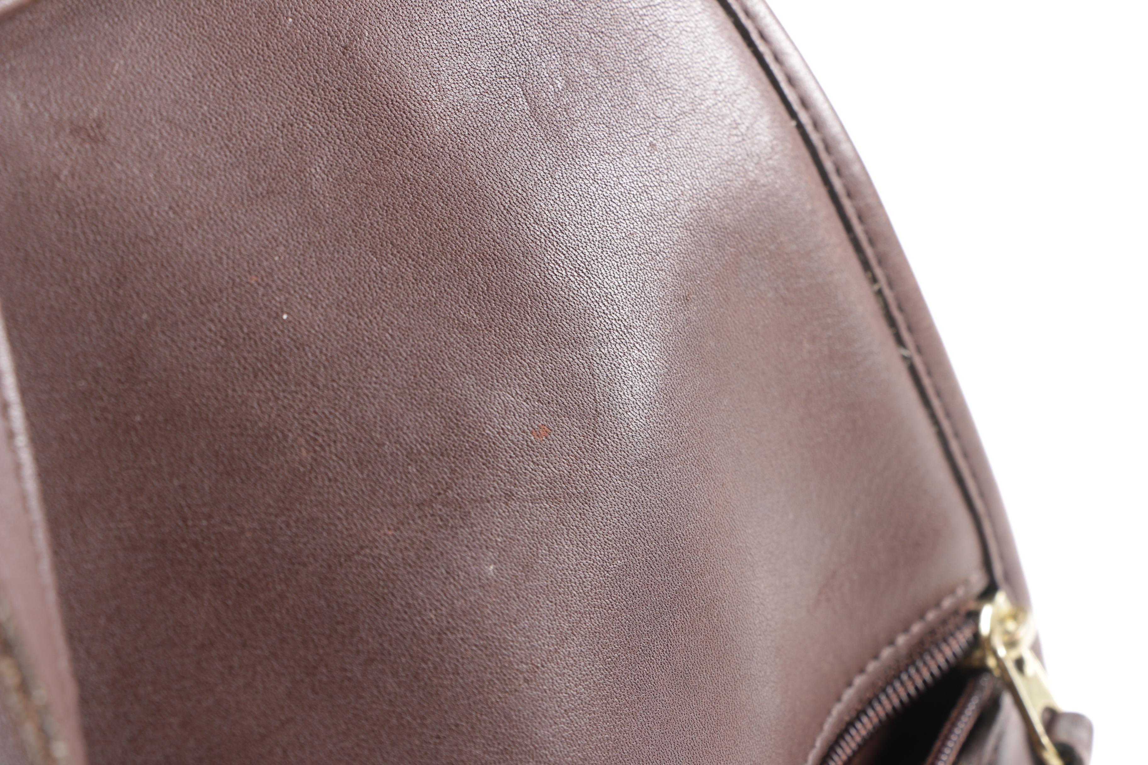 Vintage Coach Brown Leather Turnlock Flap Drawstring Daypack