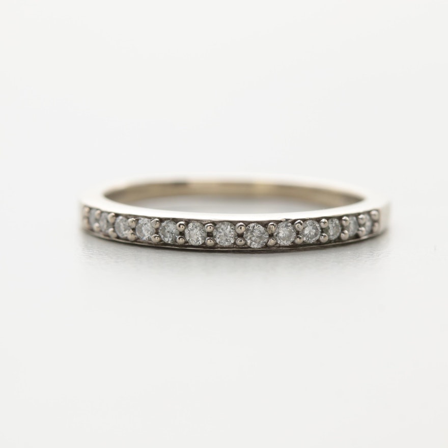 14K White Gold Diamond Ring