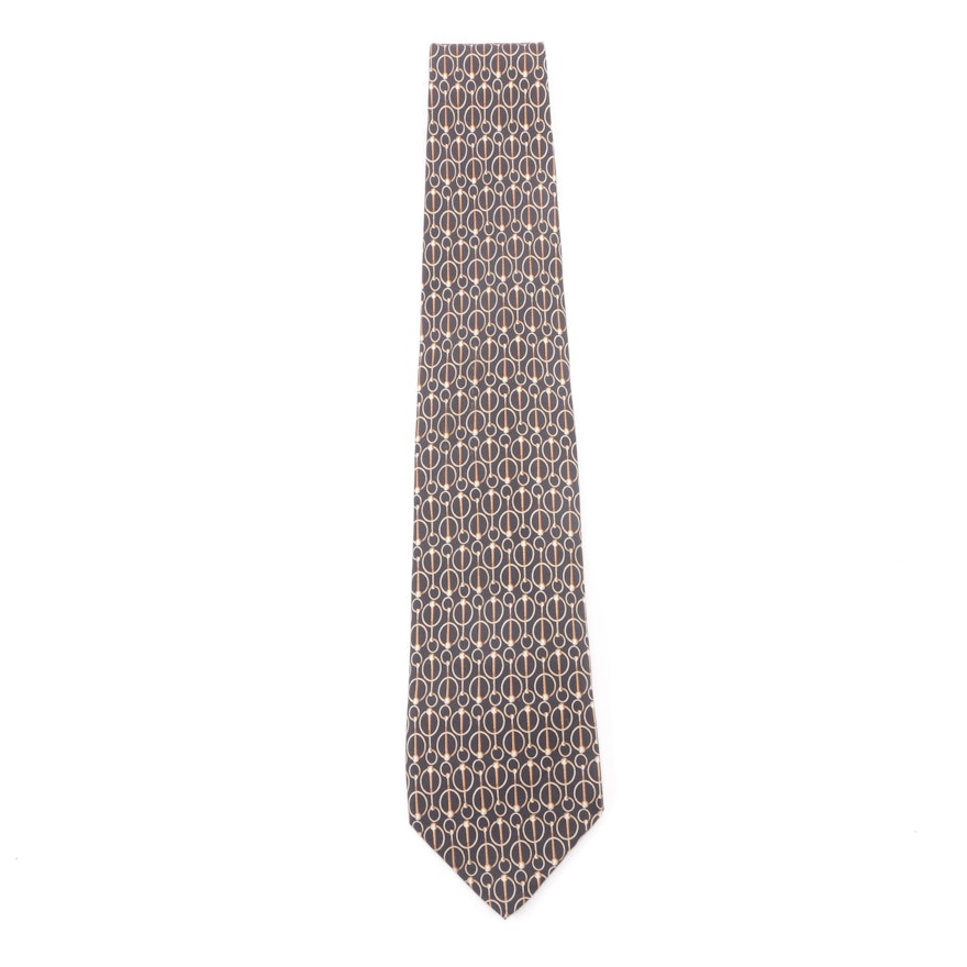 Men's Circa 1990s Gucci Silk Necktie