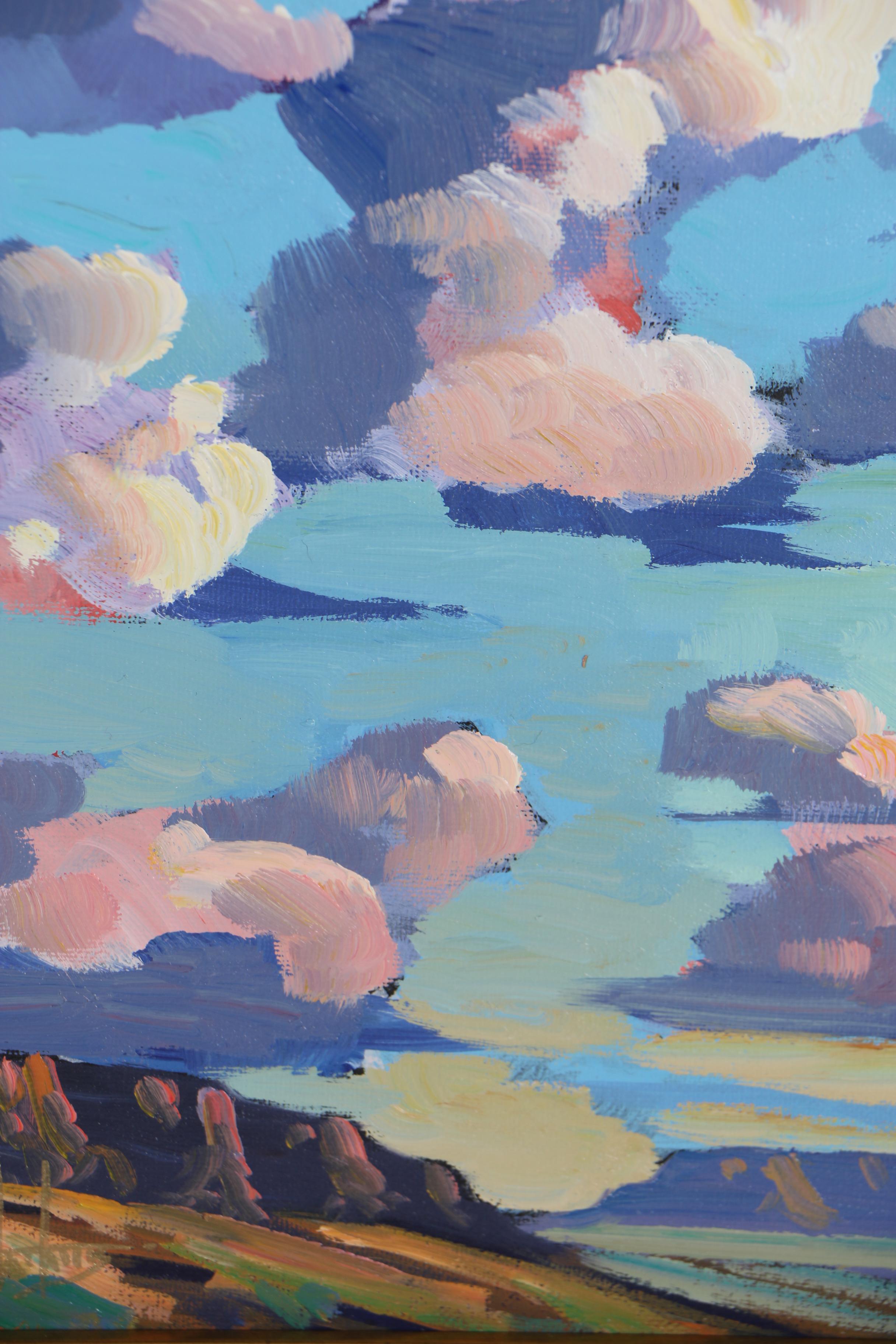 William Hawkins Abstract Landscape Oil Painting