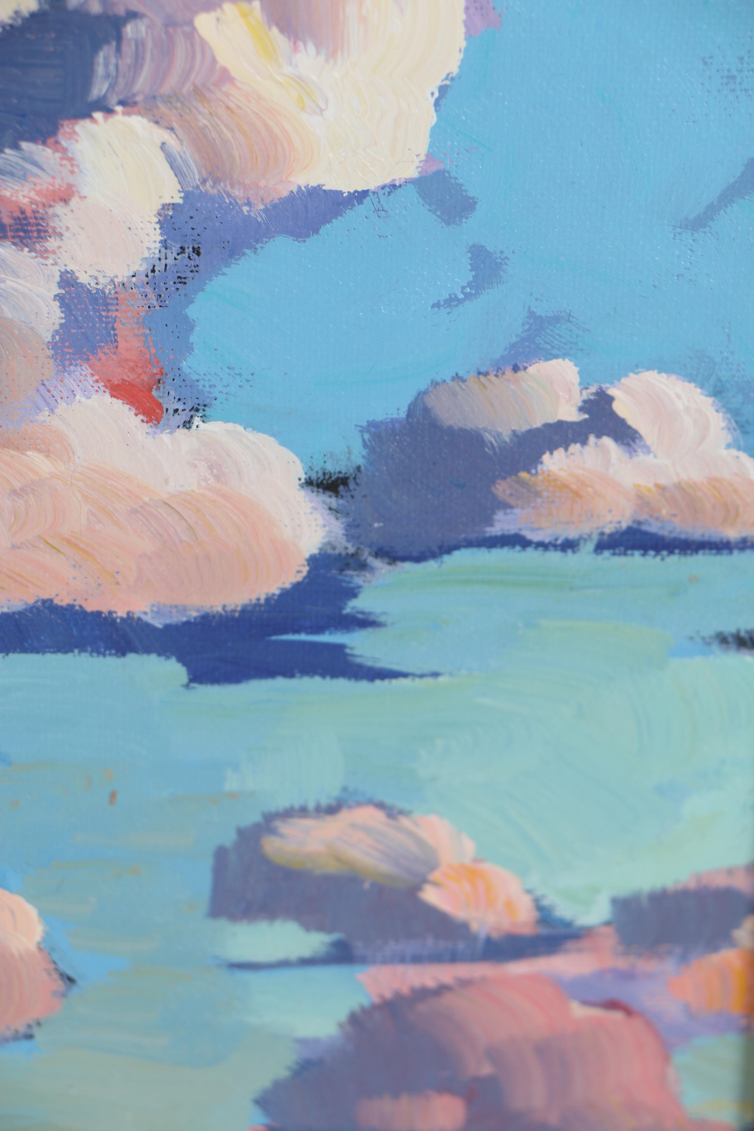 William Hawkins Abstract Landscape Oil Painting