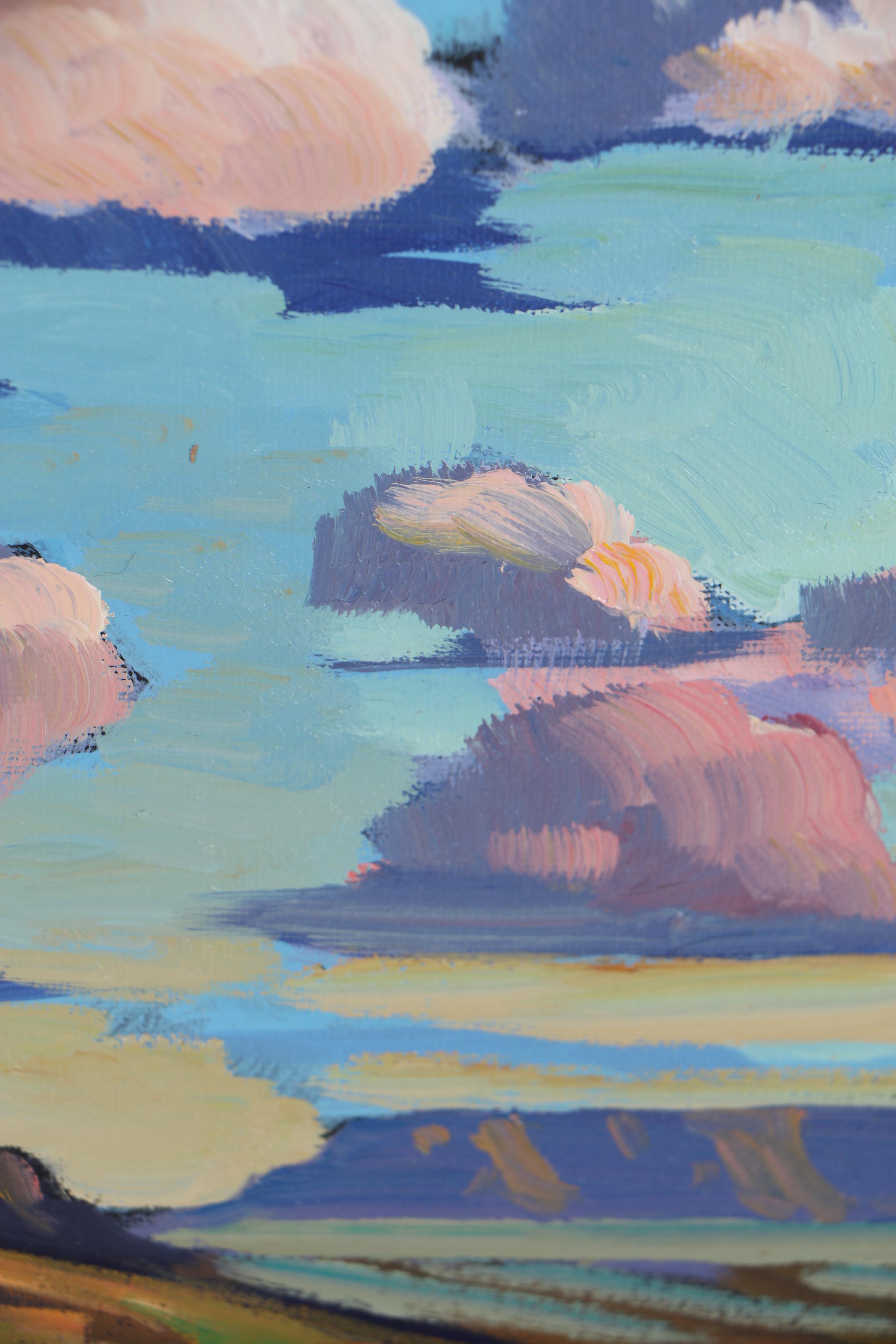 William Hawkins Abstract Landscape Oil Painting