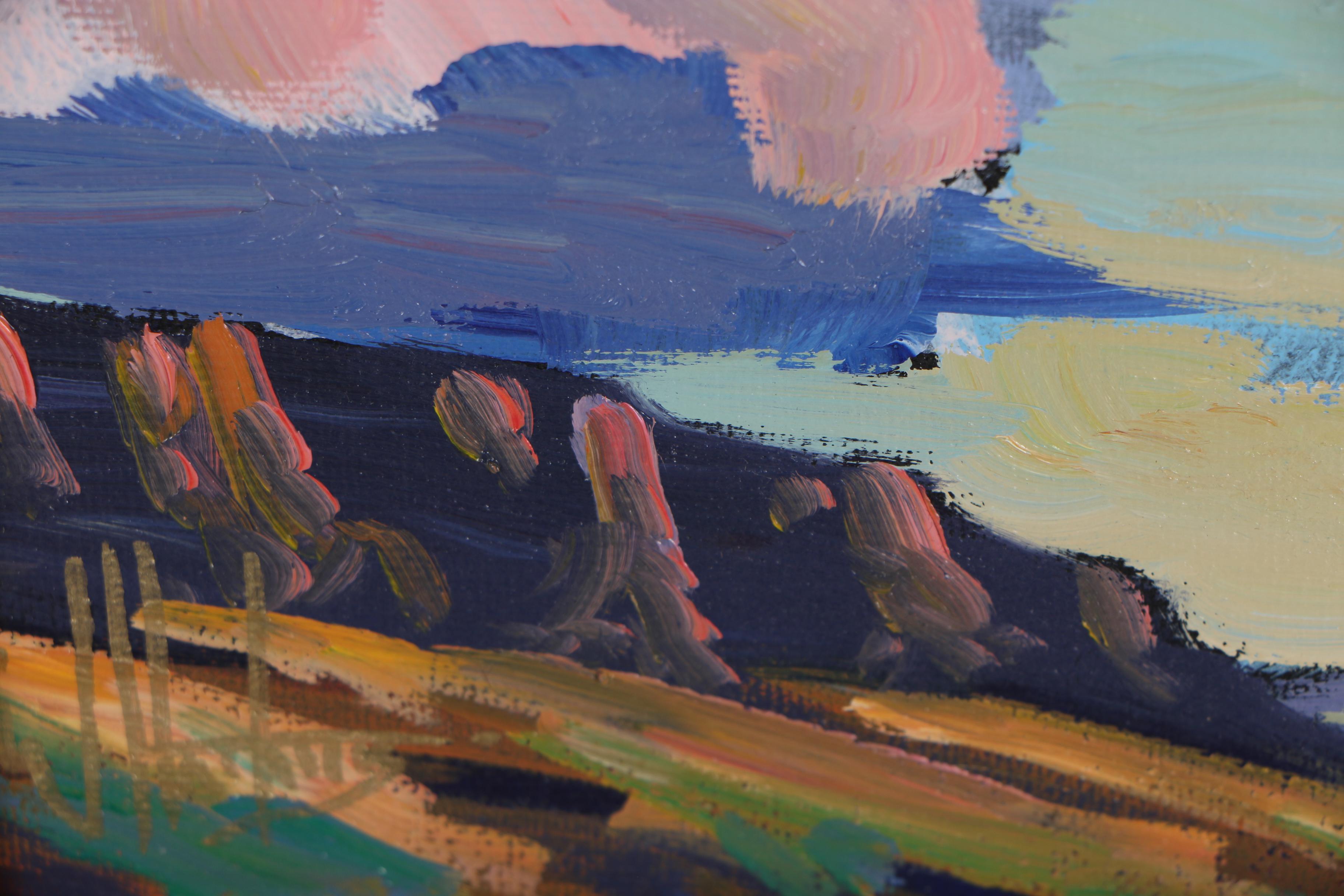 William Hawkins Abstract Landscape Oil Painting