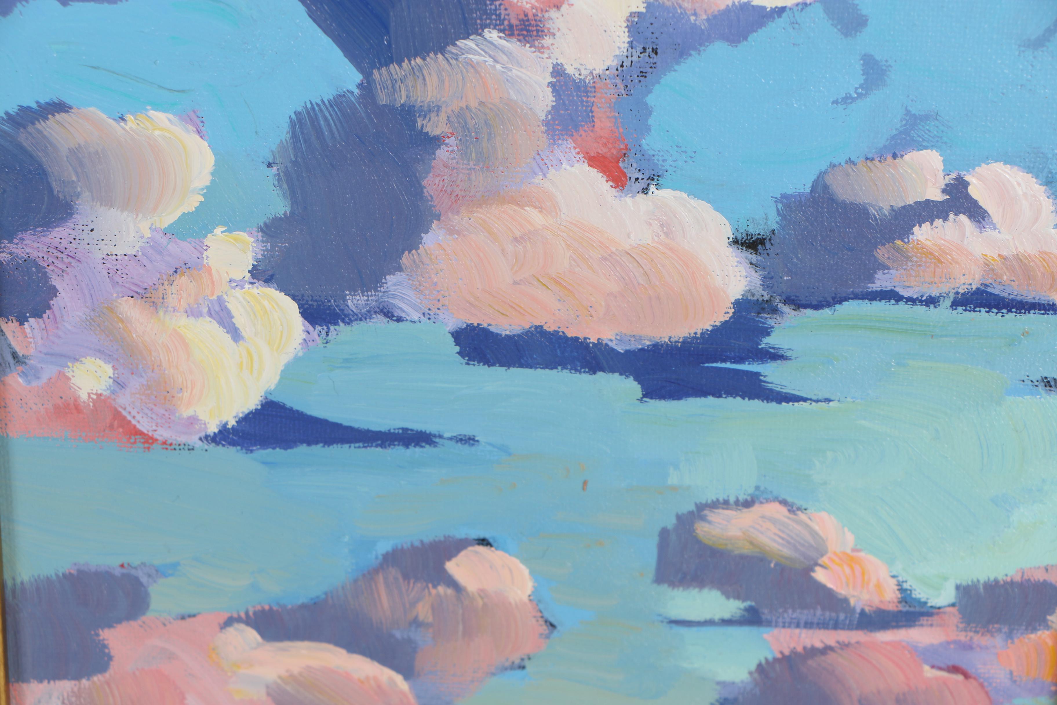 William Hawkins Abstract Landscape Oil Painting